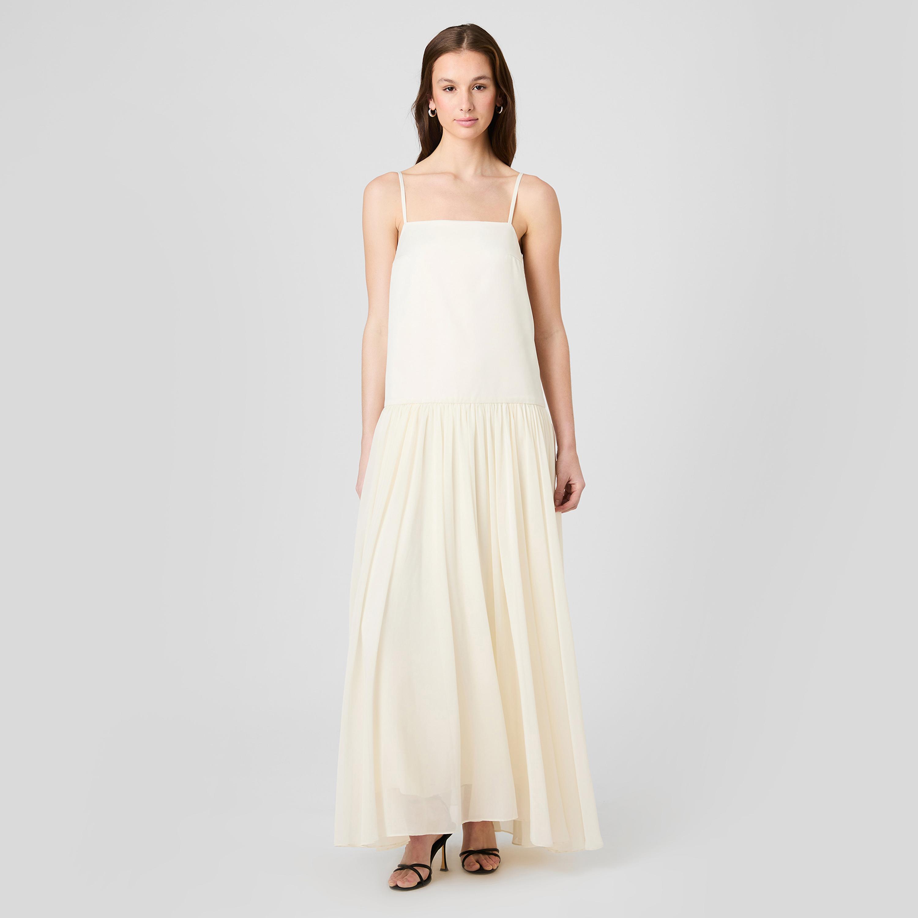 فستان نسائي بخصر منخفض وحمالات أكتاف من فرينش كونكشن-women-clothing-dresses-image-1