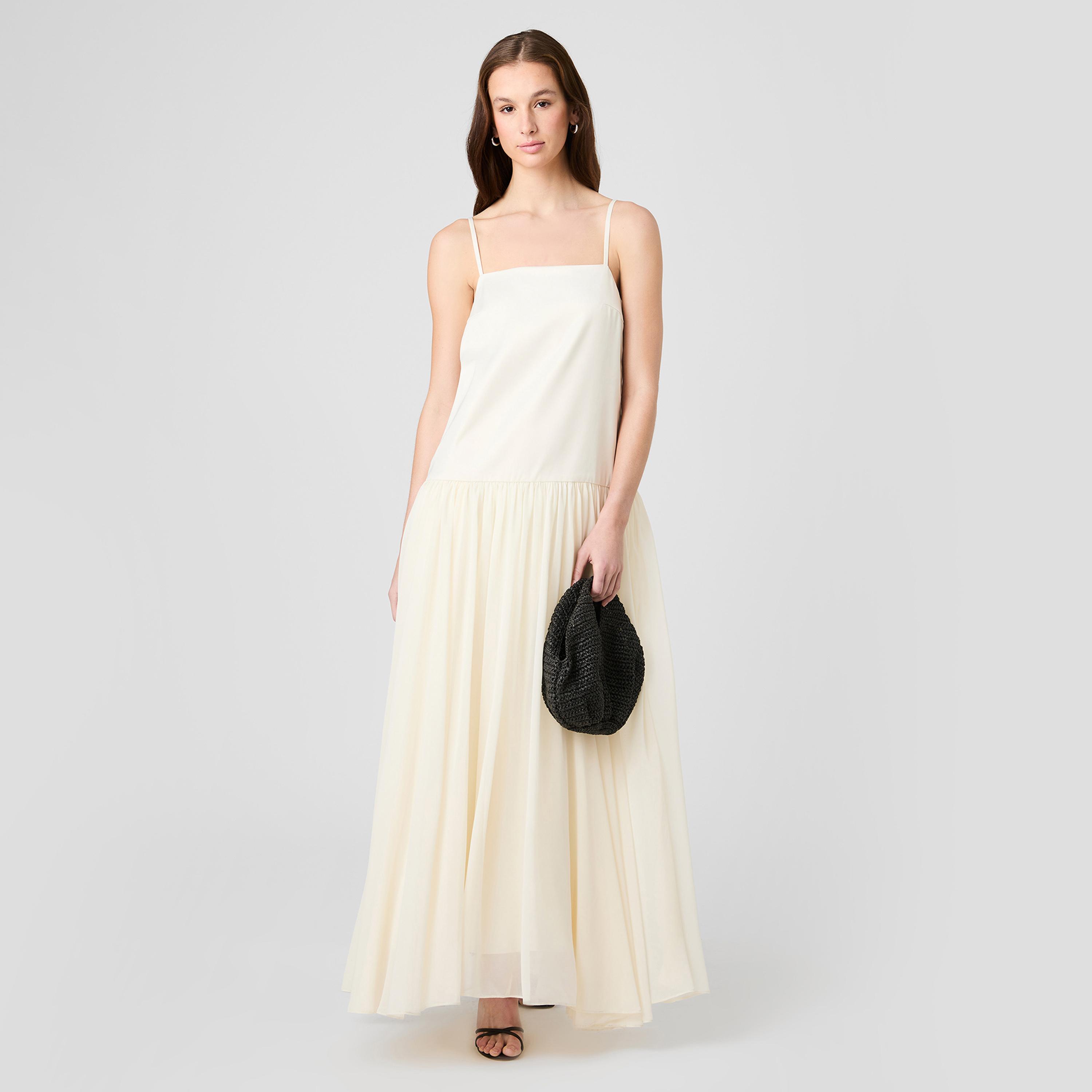 فستان نسائي بخصر منخفض وحمالات أكتاف من فرينش كونكشن-women-clothing-dresses-image-2