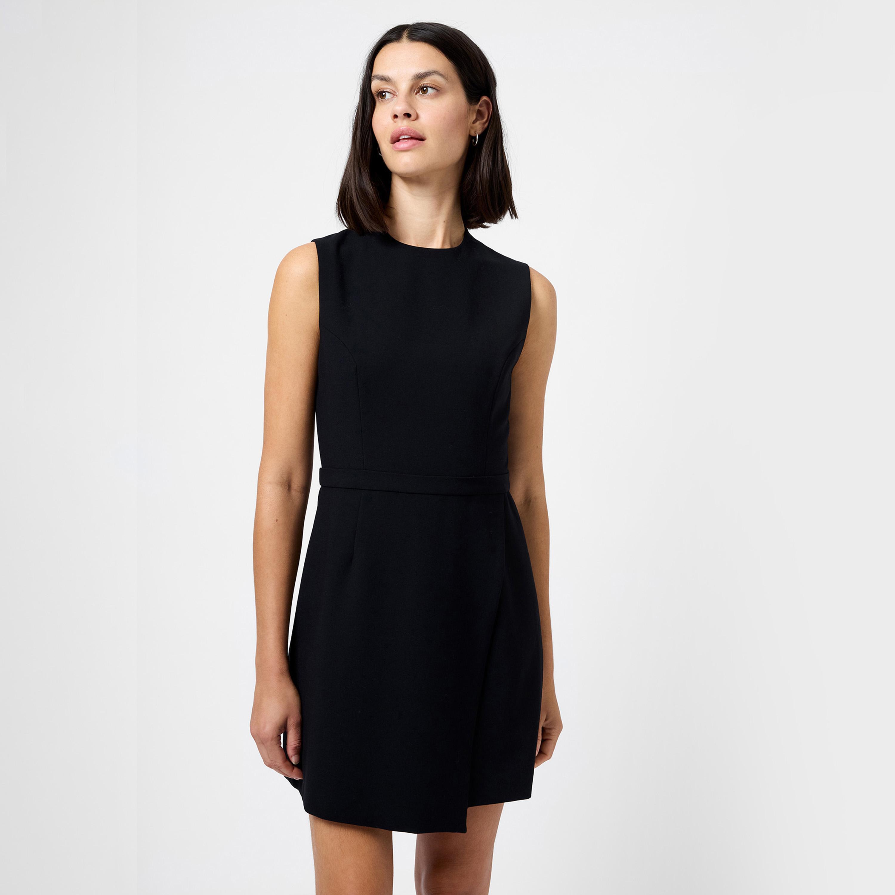 فستان نسائي قصة "شيث" لون أسود من فرينش كونكشن-women-clothing-dresses-image-5
