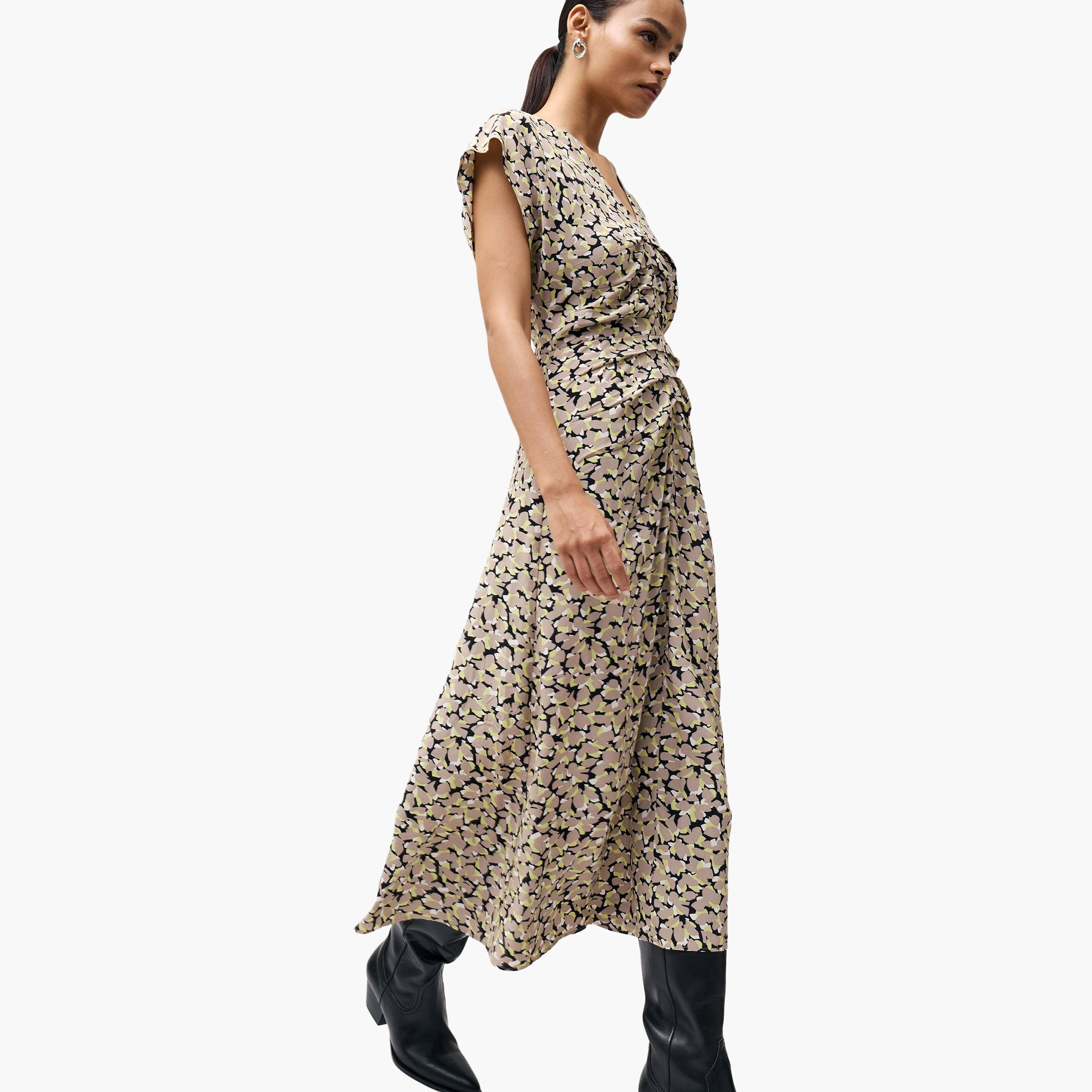 French Connection Multicolour Printed Women's Midi Dress-women-clothing-dresses-image-2