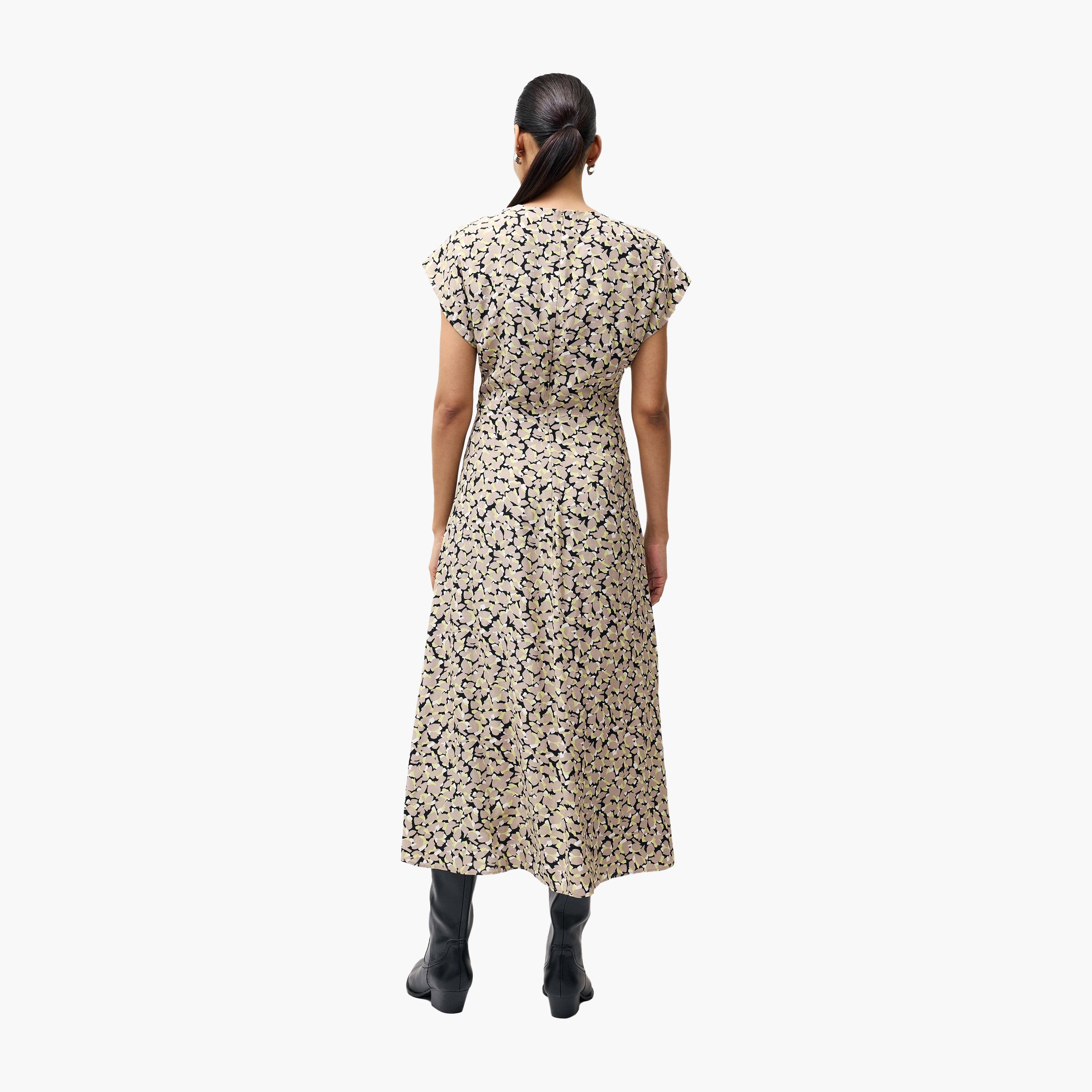 French Connection Multicolour Printed Women's Midi Dress-women-clothing-dresses-image-3