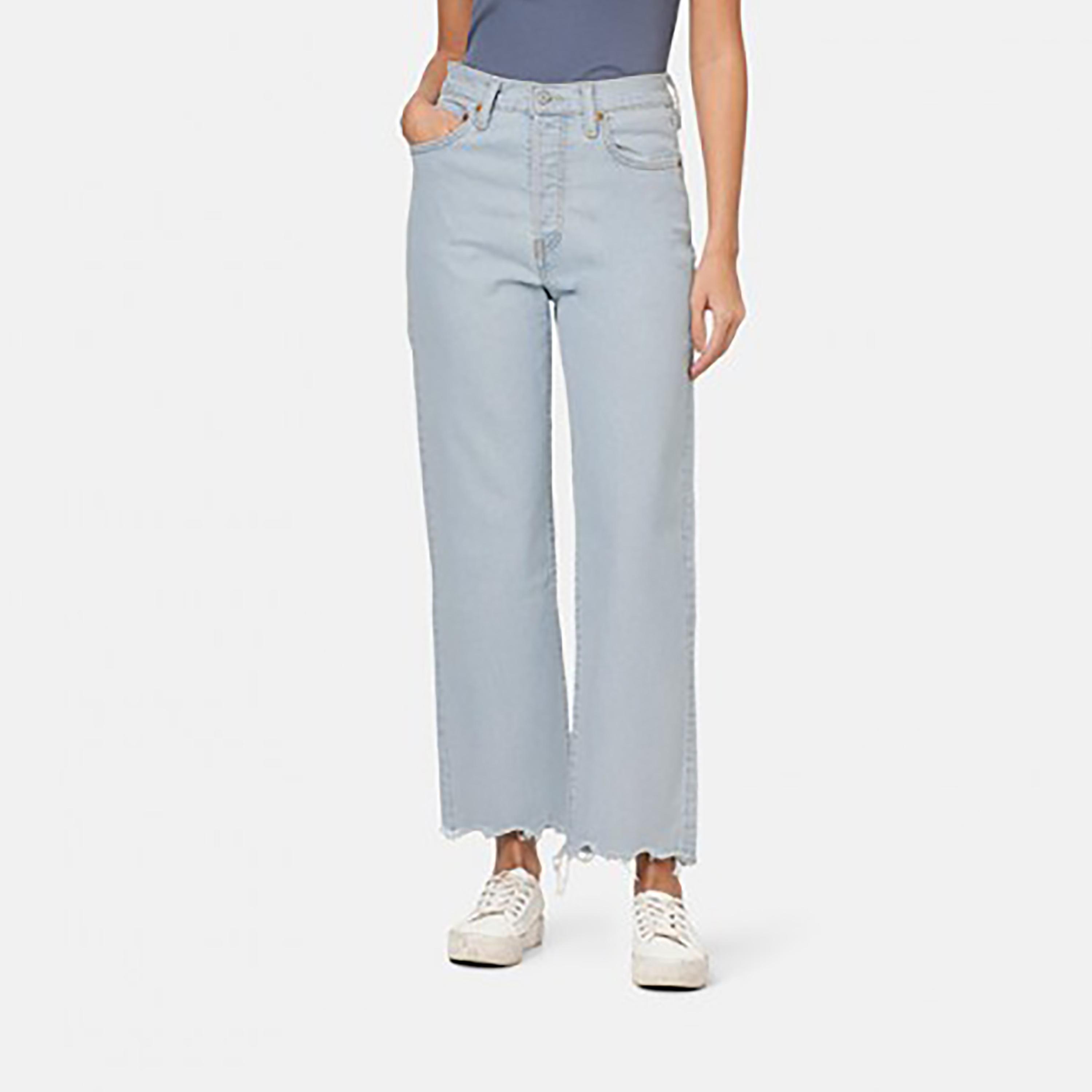 بنطال جينز من ليفايز بلون ازرق ذو قصة مستقيمة وجيب عالي الارتفاع-women-clothing-bottoms-jeans-image-1