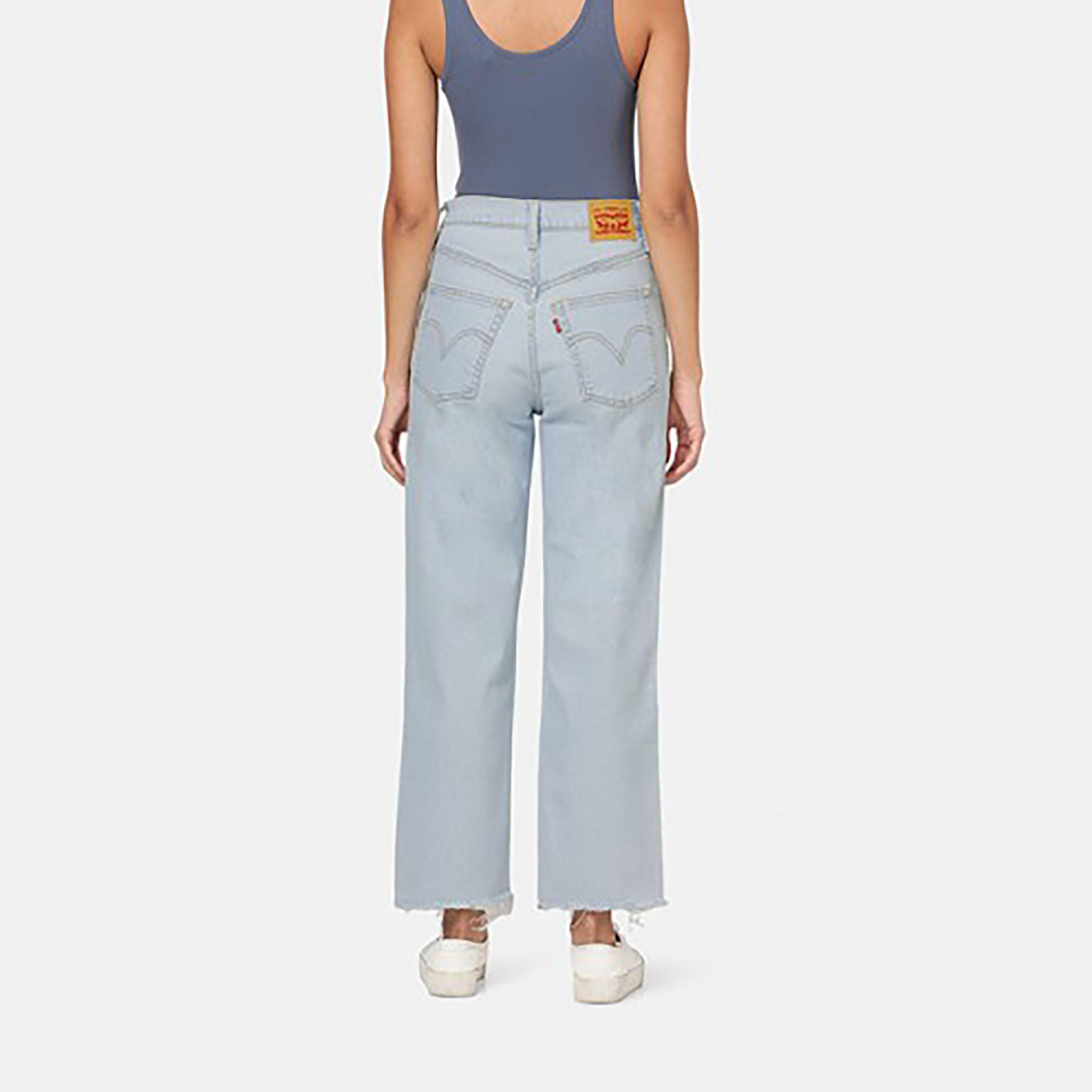 Levi's Blue Straight Fit High-Rise Pocket Detail Jeans-women-clothing-bottoms-jeans-image-2