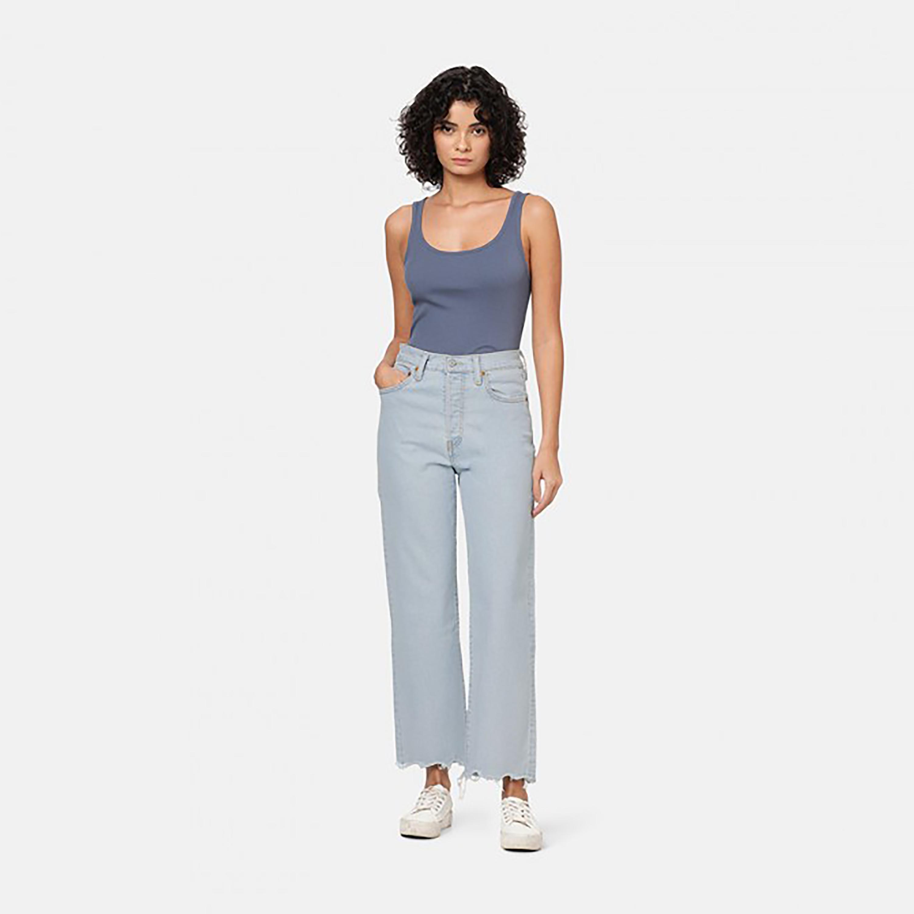 Levi's Blue Straight Fit High-Rise Pocket Detail Jeans-women-clothing-bottoms-jeans-image-4