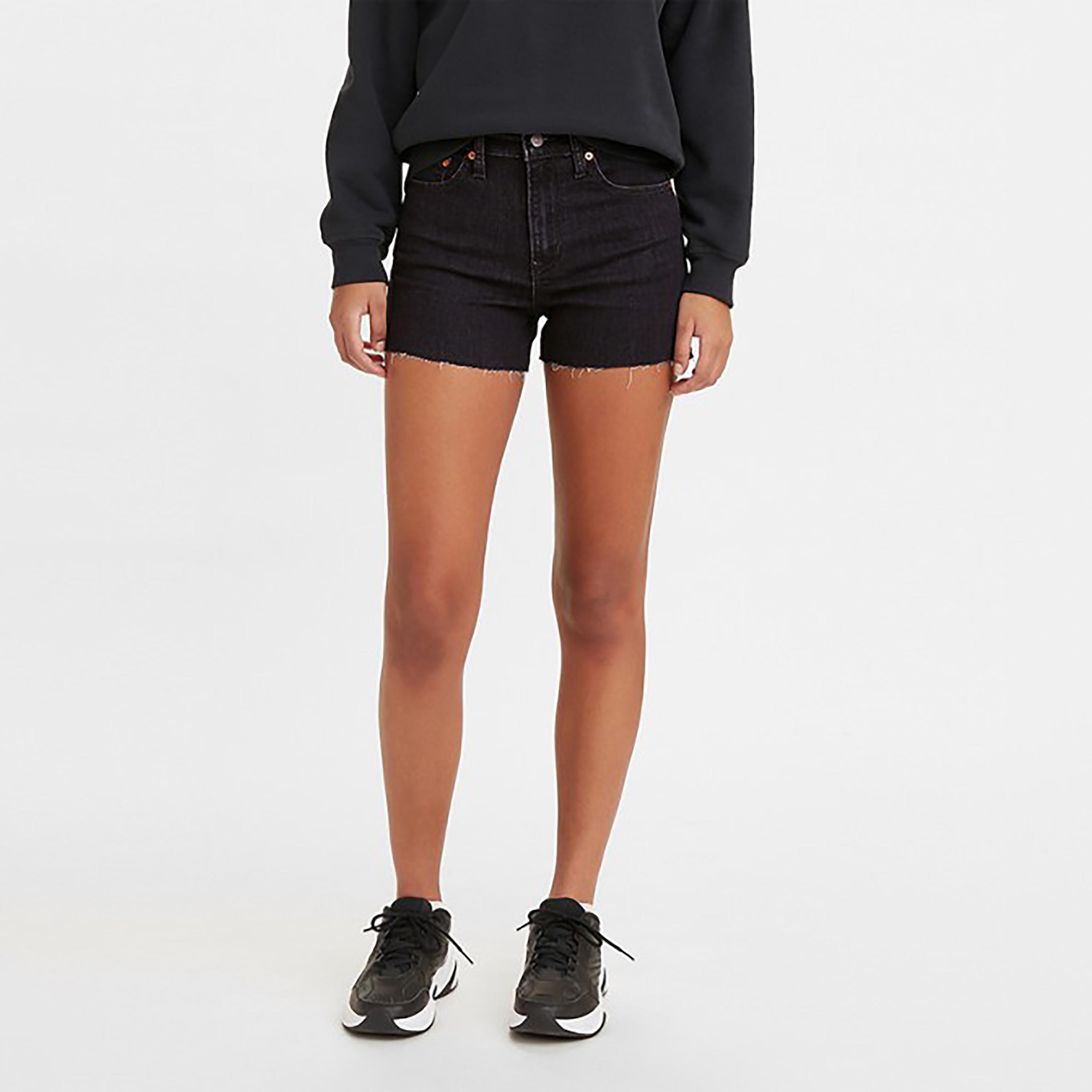 شورت جينز بأزرار متوسطة الارتفاع من ليفايز-women-clothing-bottoms-shorts-image-1