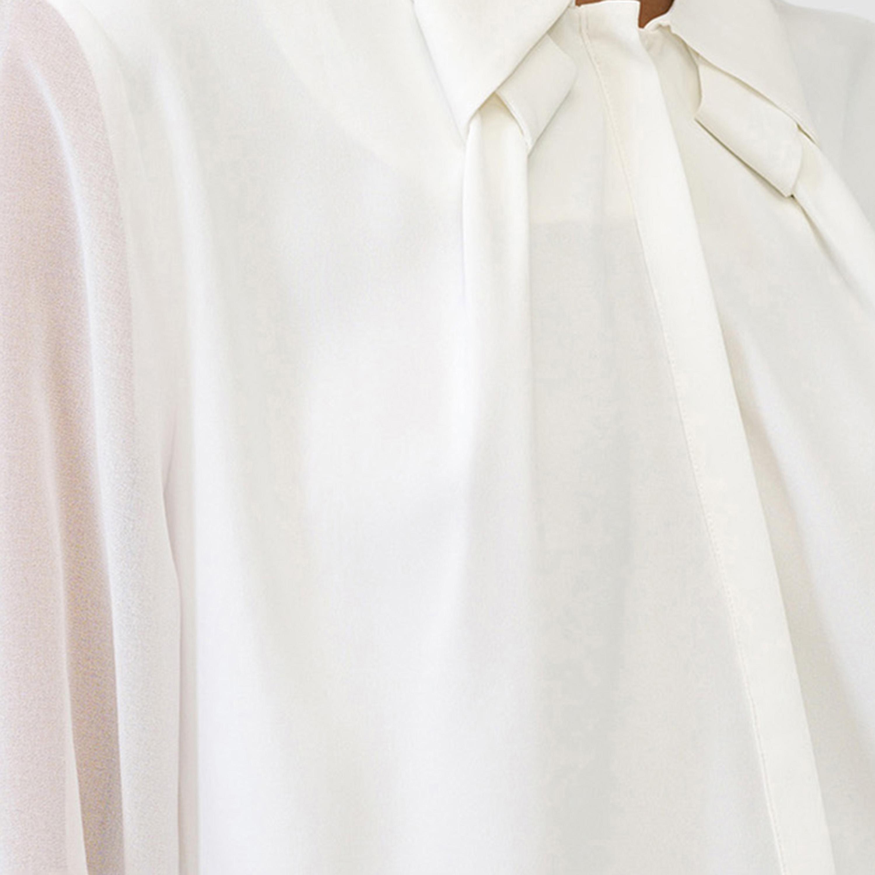 قميص نسائي أبيض بياقة من فرينش كونيكشن-women-clothing-shirtsandblouses-shirts-image-4