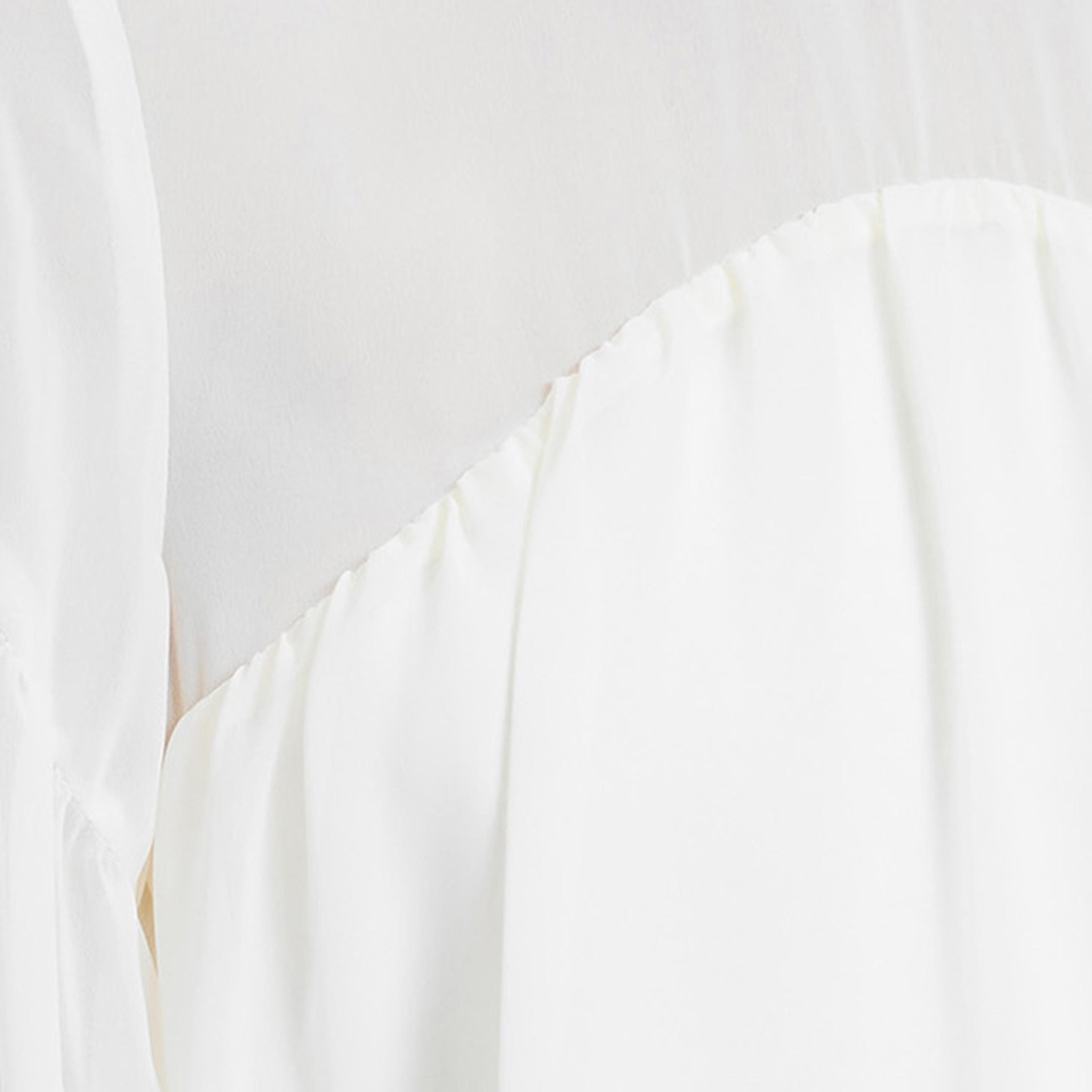 بلوزة نسائية بأكمام بالون منسدلة لون أبيض من فرينش كونكشن-women-clothing-shirtsandblouses-blouses-image-5