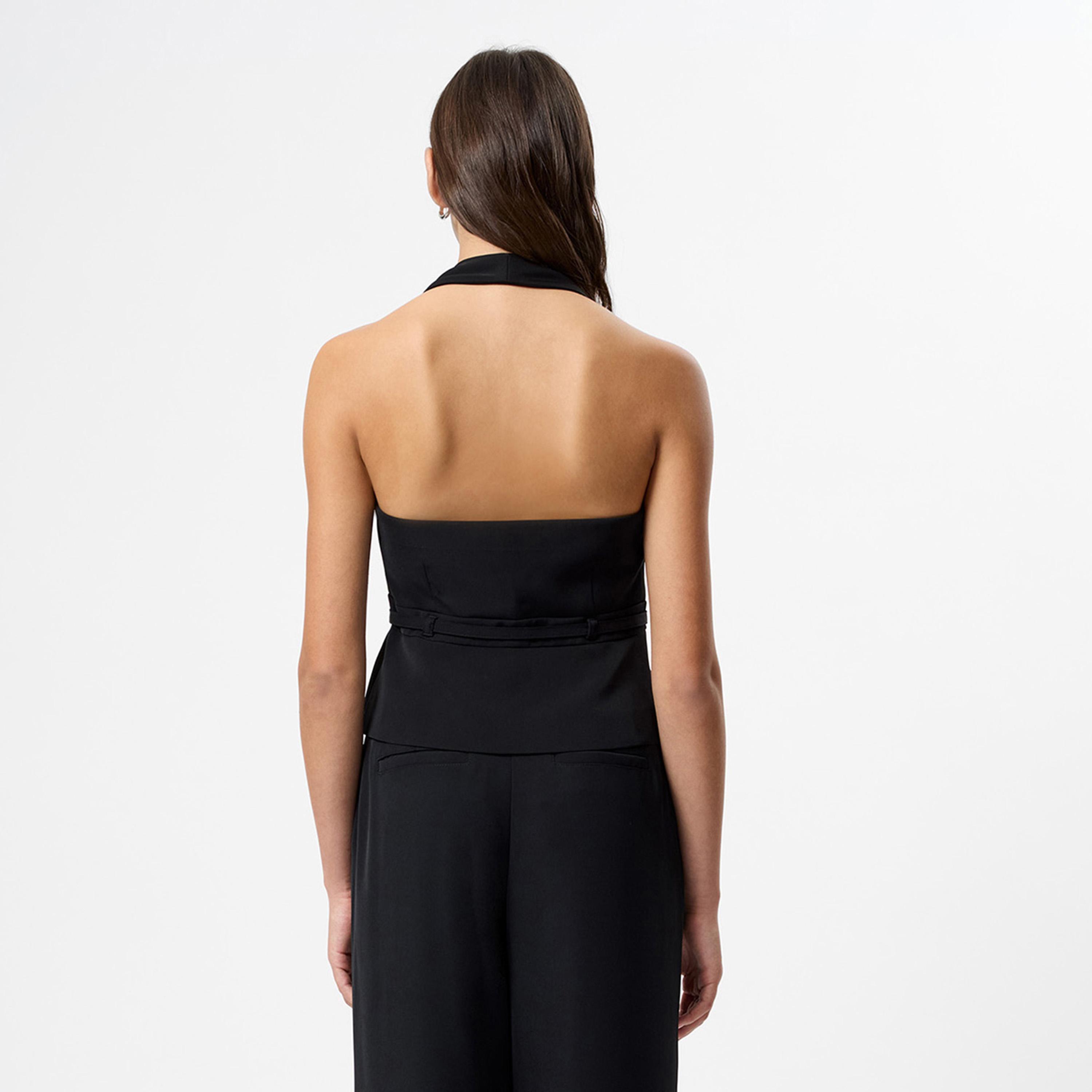 French Connection Halter Neck Women's Drop Waist Top-women-clothing-shirtsandblouses-blouses-image-3