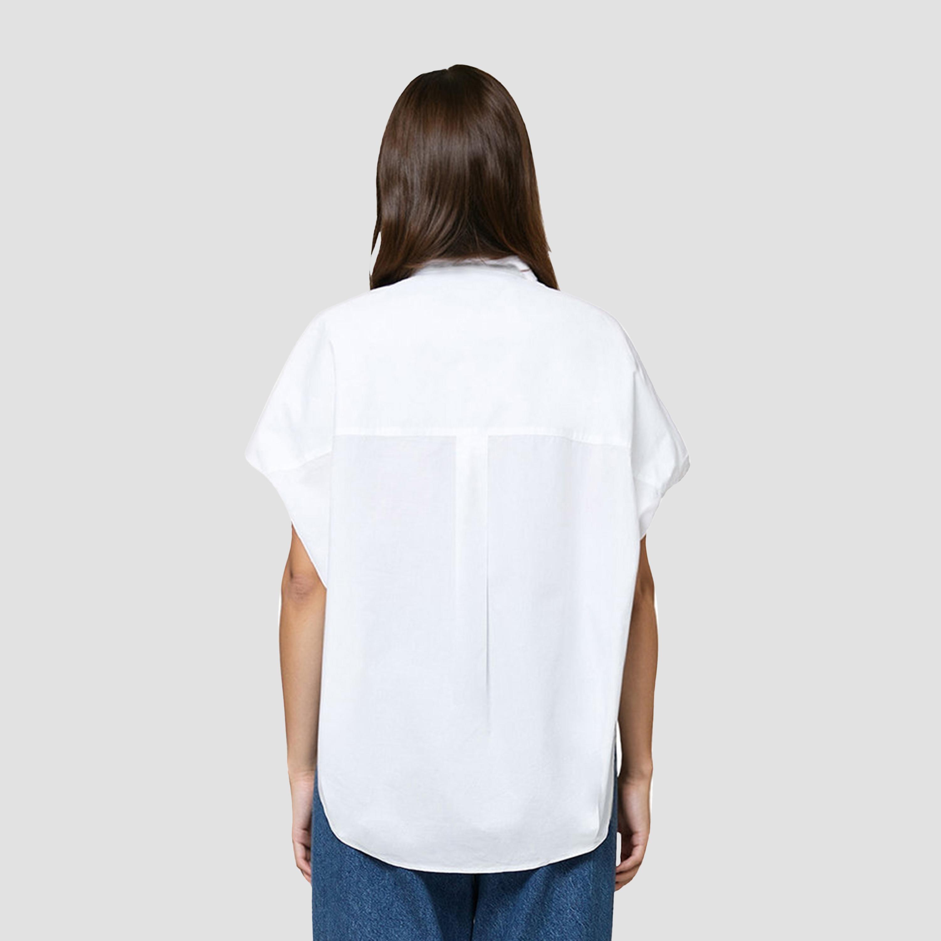 French Connection White Cotton Collared Women's Shirt-women-clothing-shirtsandblouses-shirts-image-3