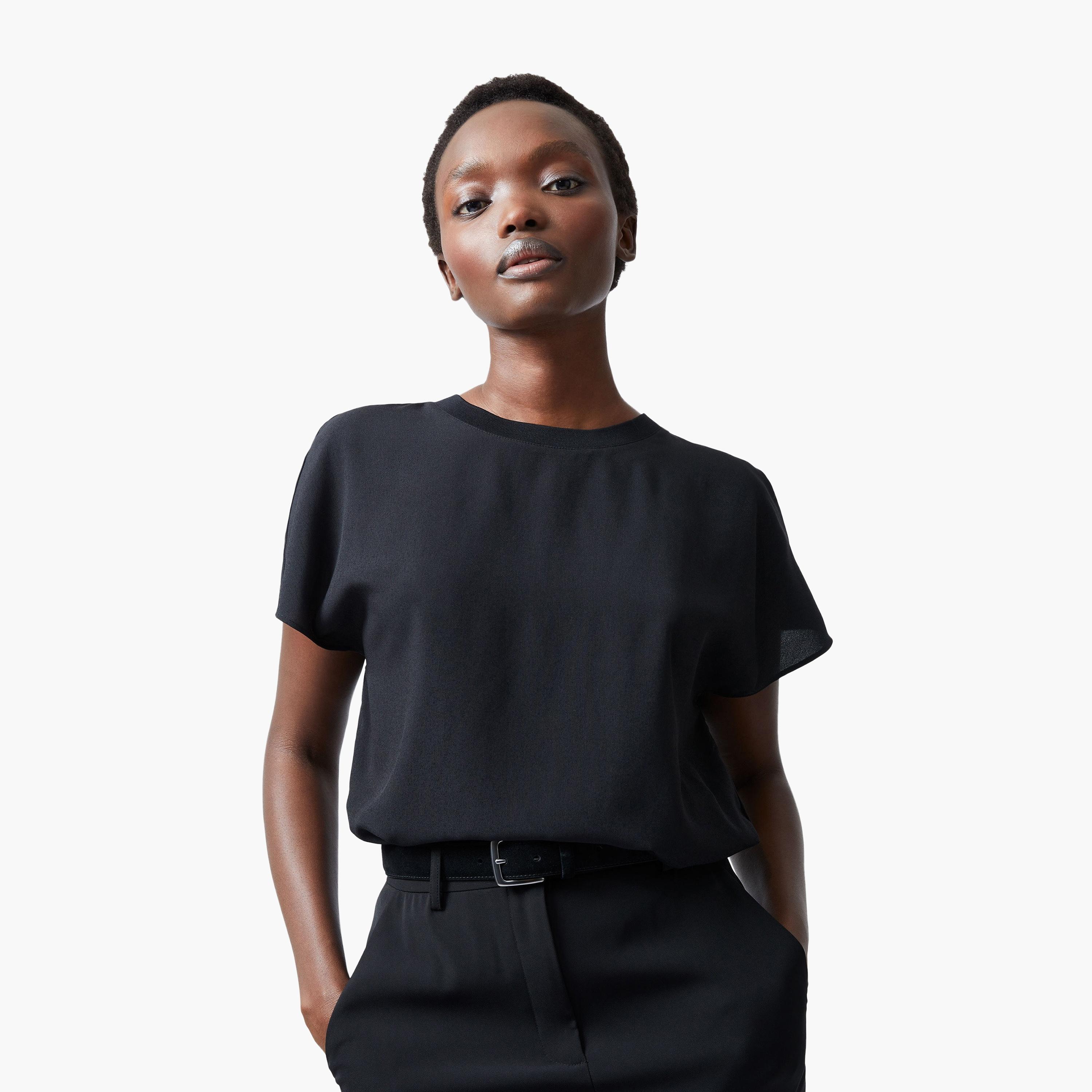 French Connection Black Women's T-Shirt-women-clothing-tshirts-image-1