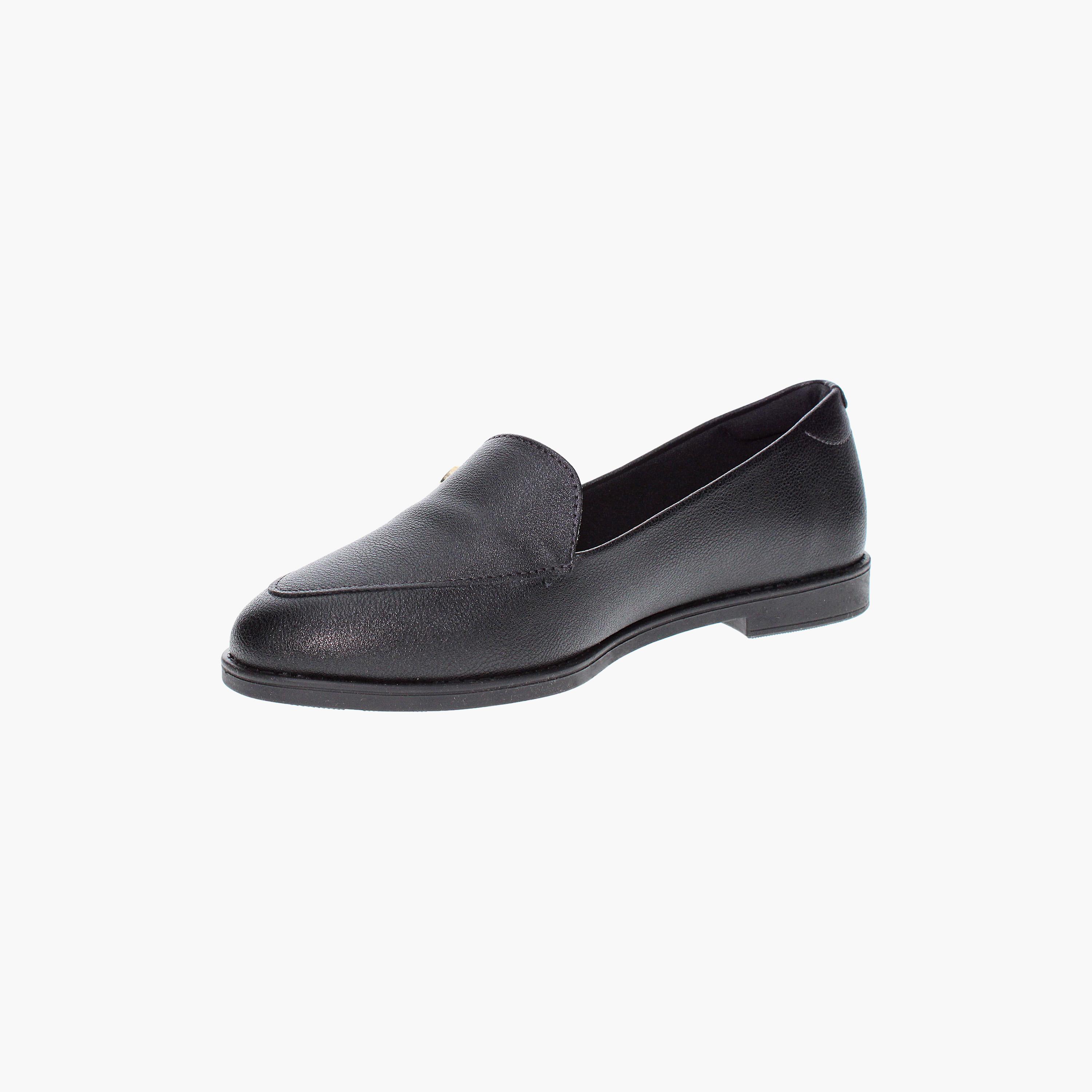 Modare by Geoomnii Women's Slip On Loafers with Metal Accent | 7371-108-21736      -women-shoes-loafersandmoccasins-image-3