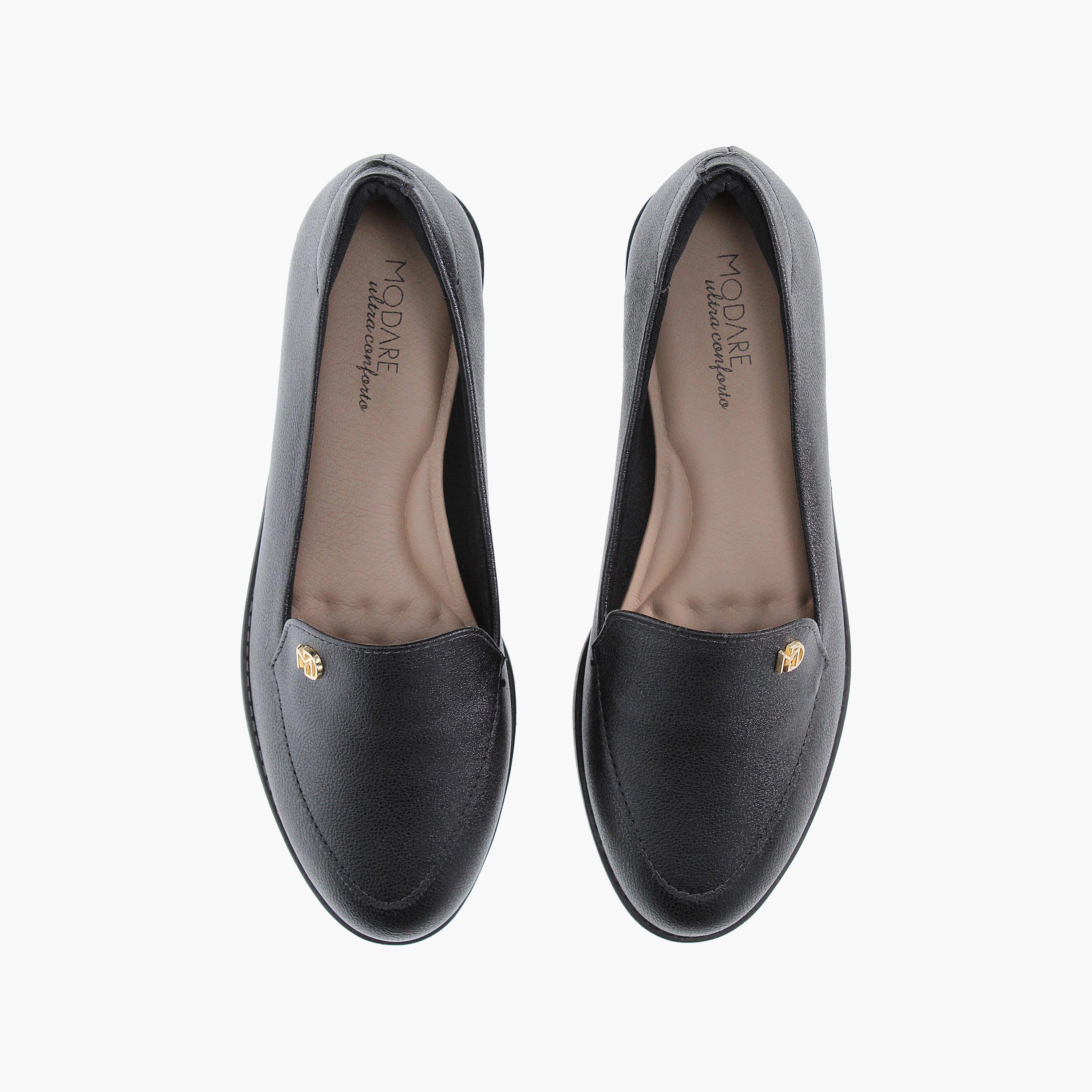 Modare by Geoomnii Women's Slip On Loafers with Metal Accent | 7371-108-21736      -women-shoes-loafersandmoccasins-image-5