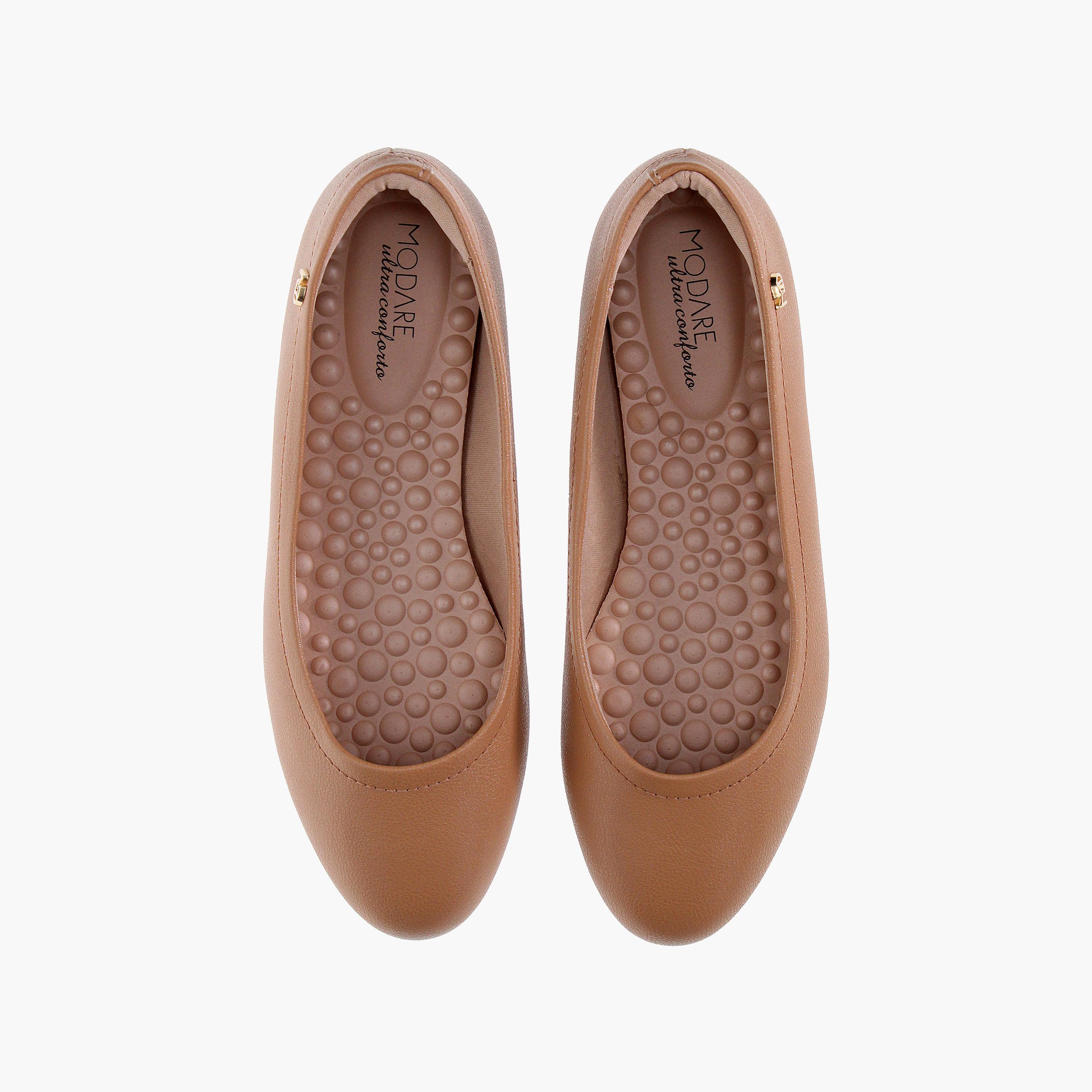 حذاء باليرينا نسائي ذو مقدمة دائرية من موداري | 7385-100-21736-women-shoes-ballerinas-image-5