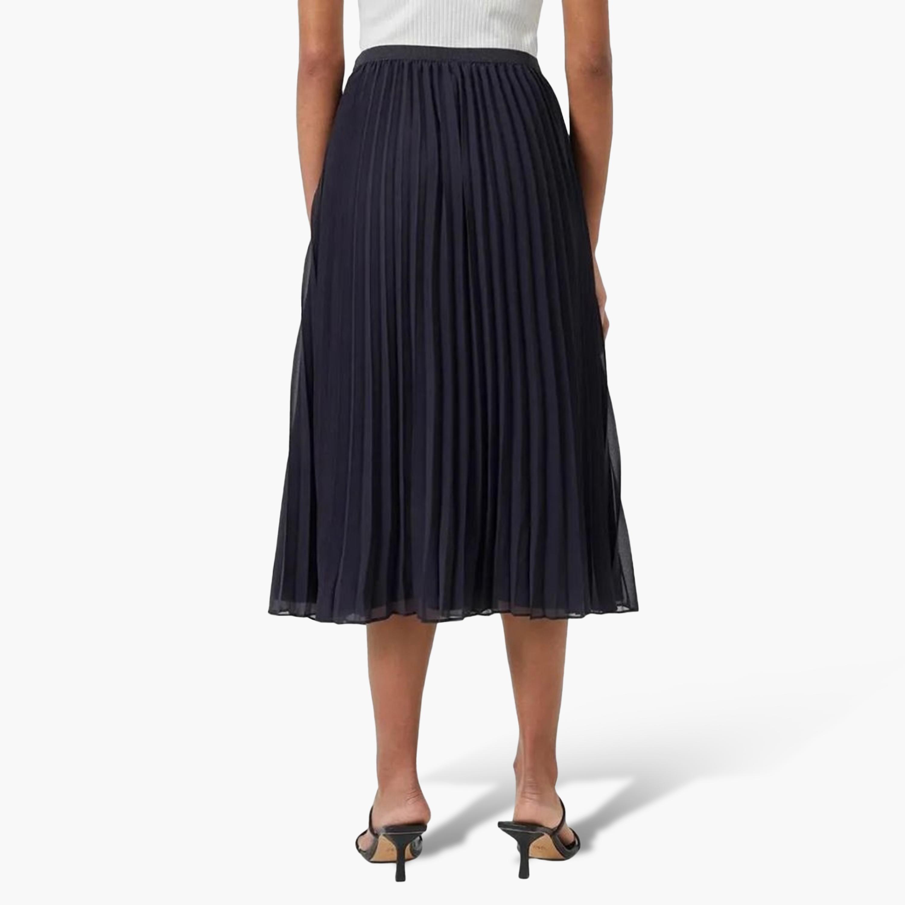 French Connection Pleated Women's A-Line Midi Skirt-women-clothing-skirts-image-3