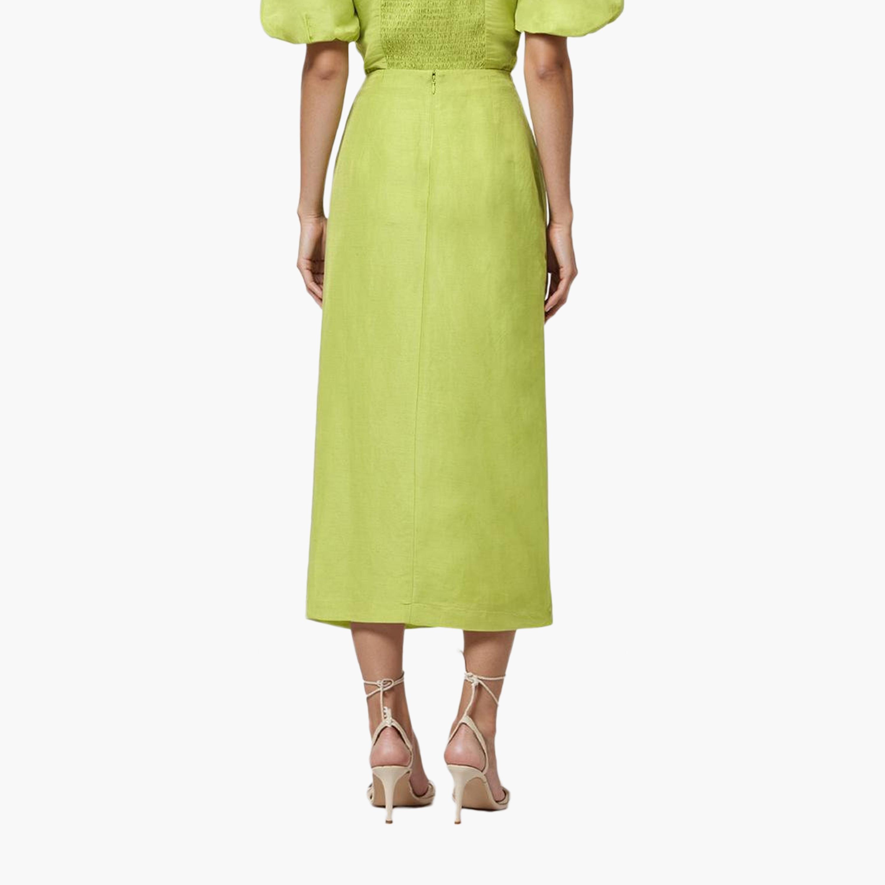 French Connection Green Viscose Blend Women's Maxi Skirt-women-clothing-bottoms-skirts-image-3