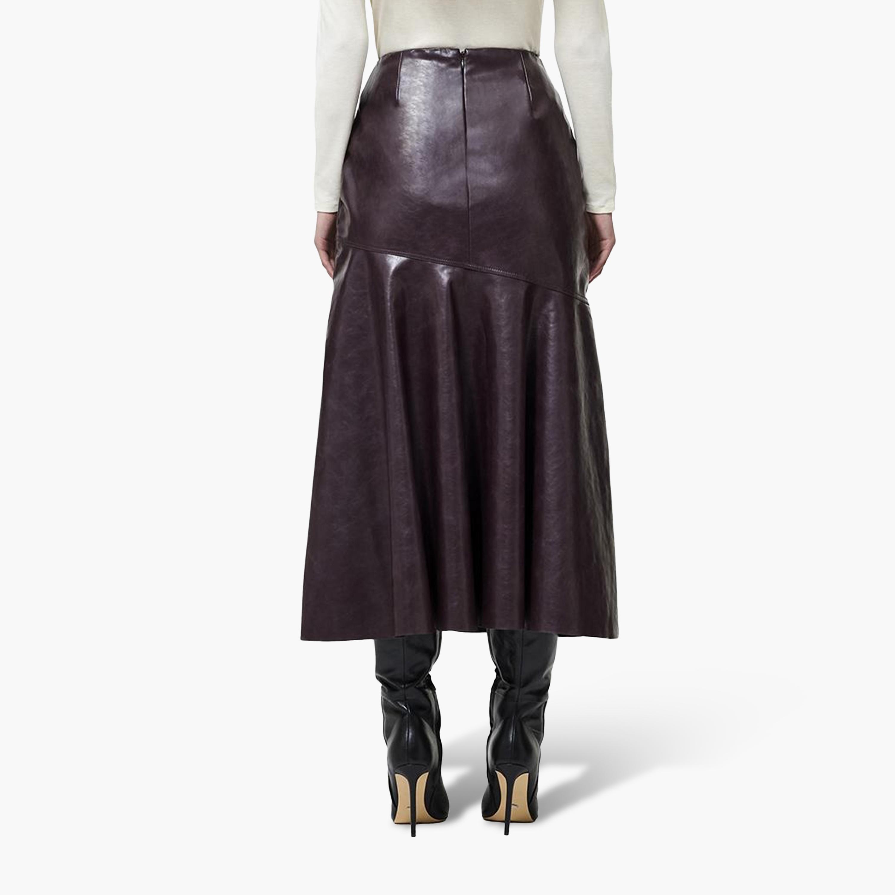 تنورة ميدي حريمي بتصميم شارلستون باللون البنفسجي من فرينش كونكشن-women-clothing-skirts-image-4