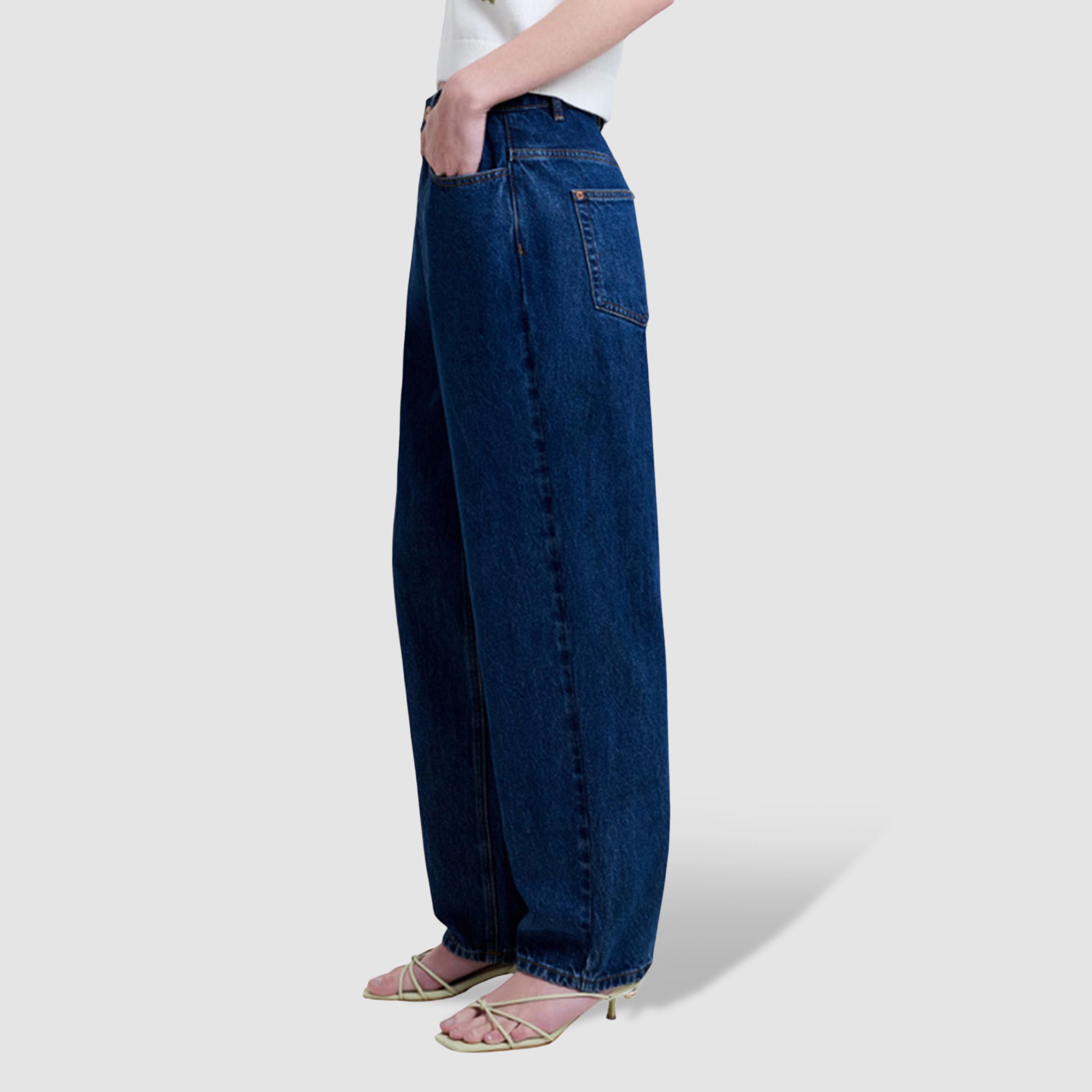 بنطلون جينز نسائي سادة قصة مستقيمة وخصر متوسط من فرينش كونكشن-women-clothing-bottoms-jeans-image-3