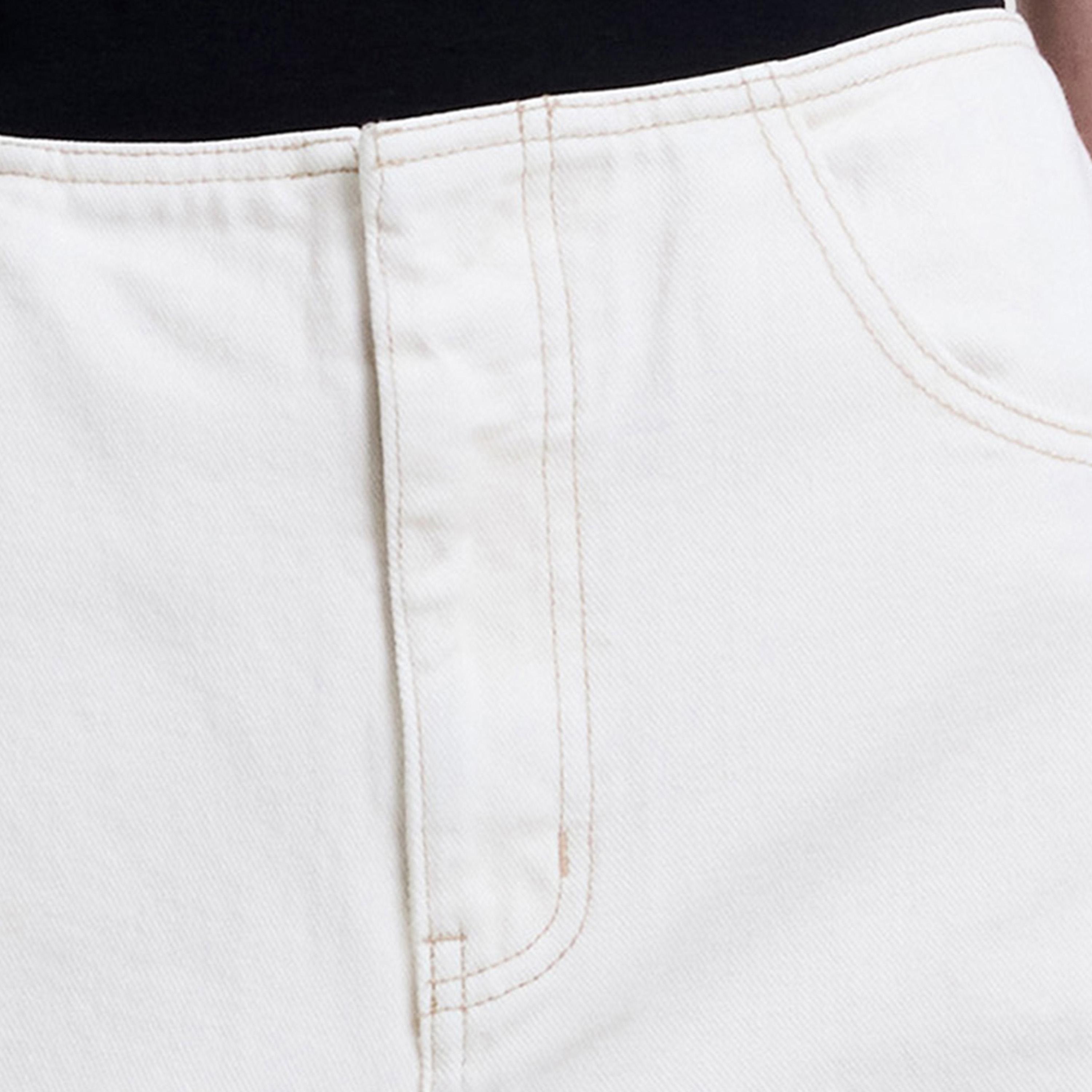 بنطلون جينز نسائي سادة قصة مستقيمة وخصر متوسط من فرينش كونكشن-women-clothing-bottoms-jeans-image-6