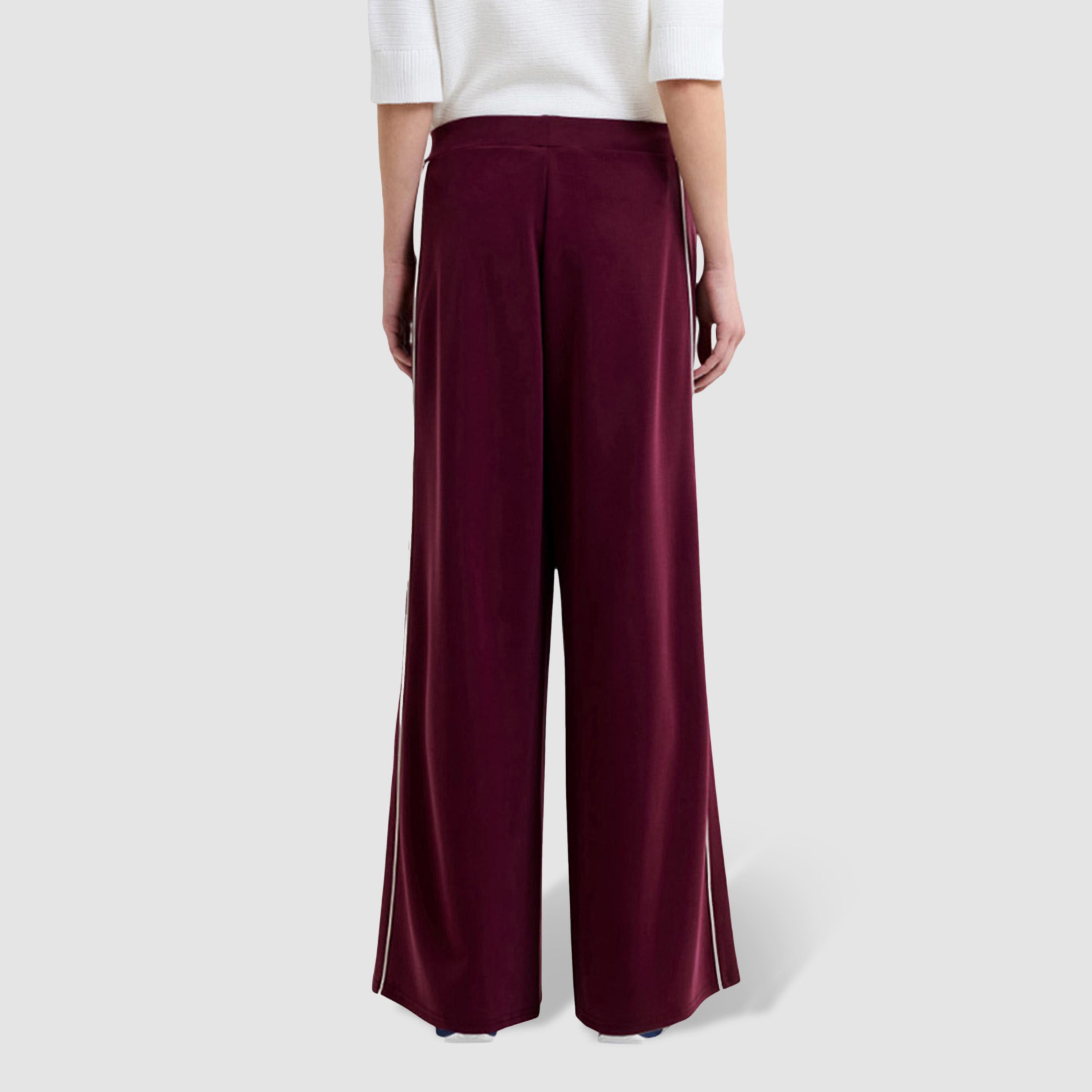 بنطلون نسائي أرجل واسعة لون أحمر من فرينش كونكشن-women-clothing-bottoms-trousers-image-5