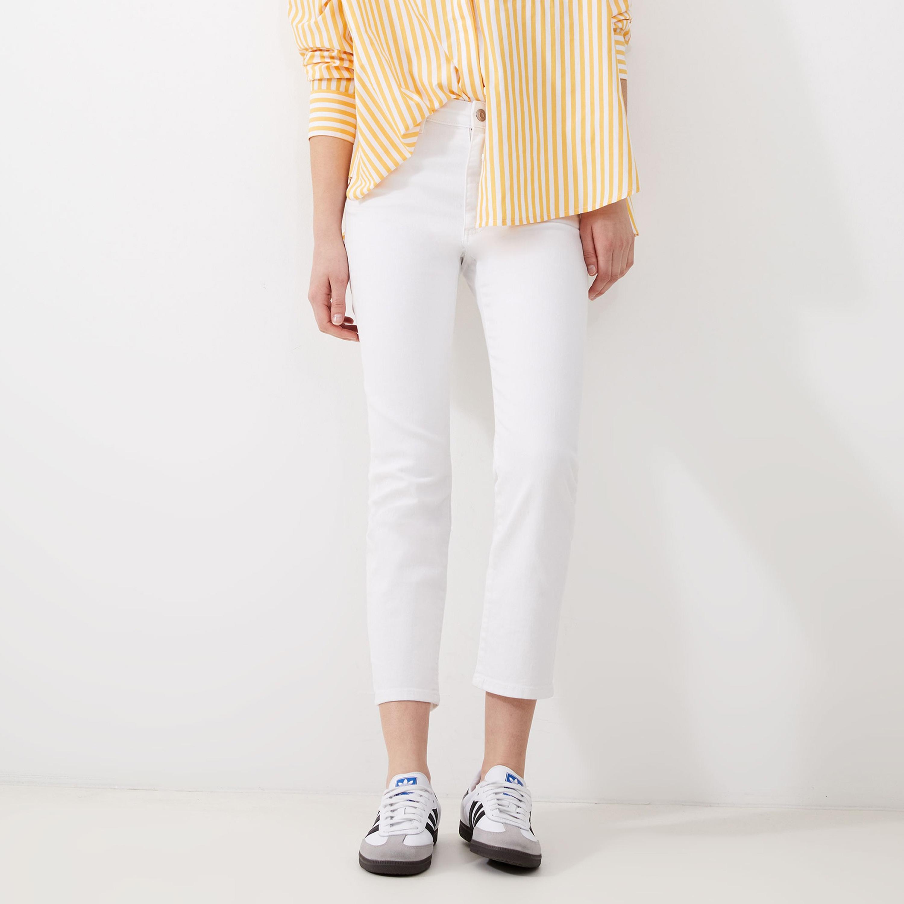 French Connection Yellow Zip Fly Women's Jeans-women-clothing-jeans-image-1