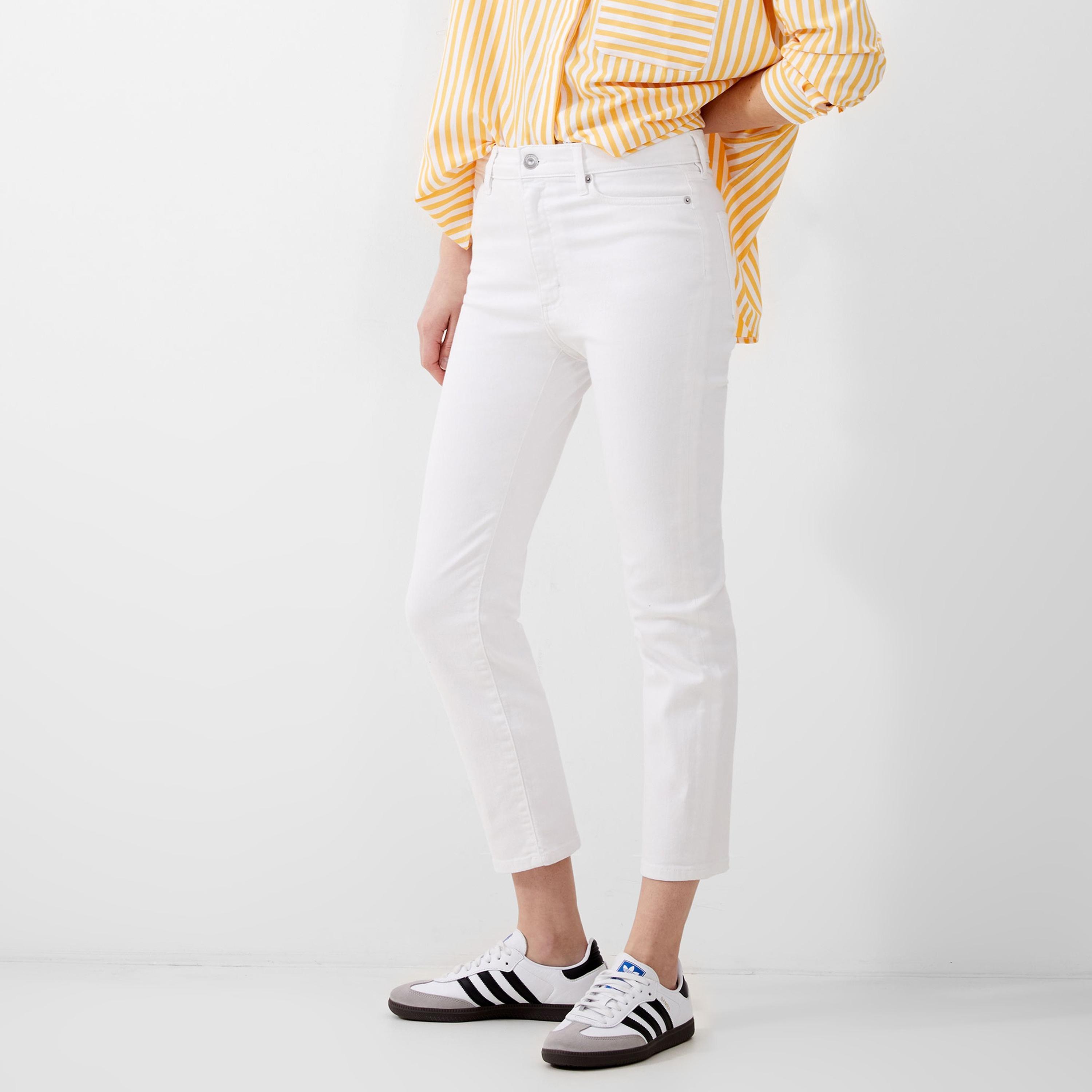 French Connection Yellow Zip Fly Women's Jeans-women-clothing-jeans-image-4