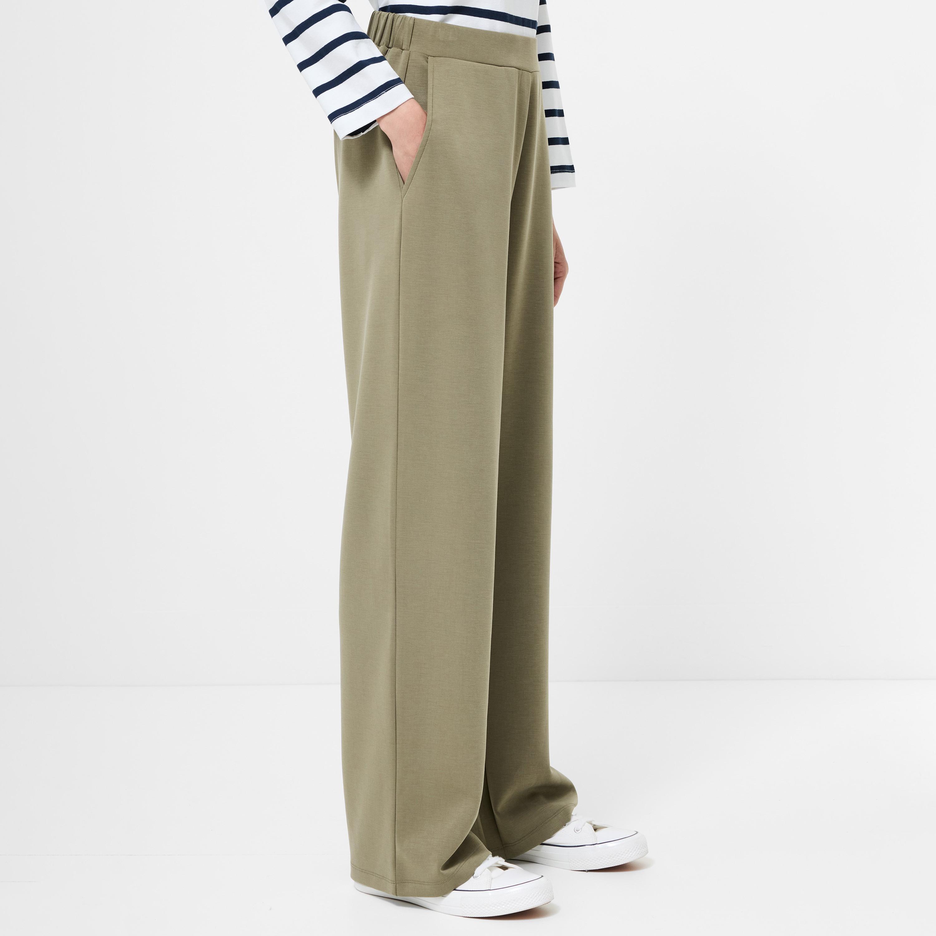 French Connection Green Straight Women's Trousers-women-clothing-trousers-image-4
