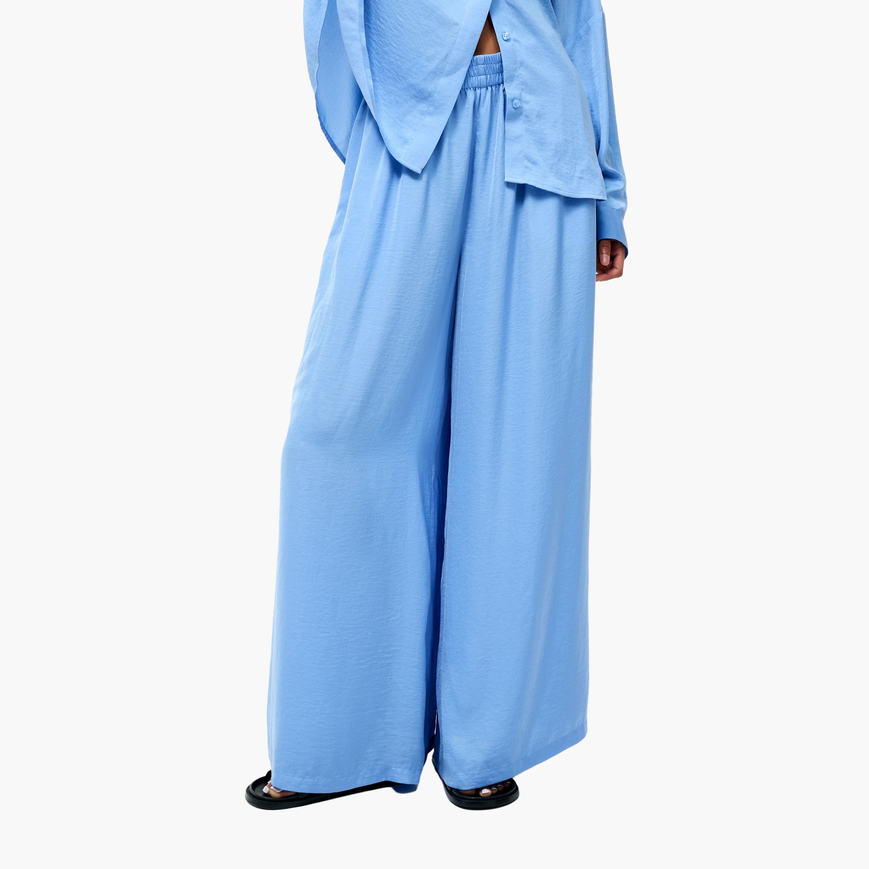 French Connection Blue Polyester Women's Trousers-women-clothing-bottoms-trousers-image-1