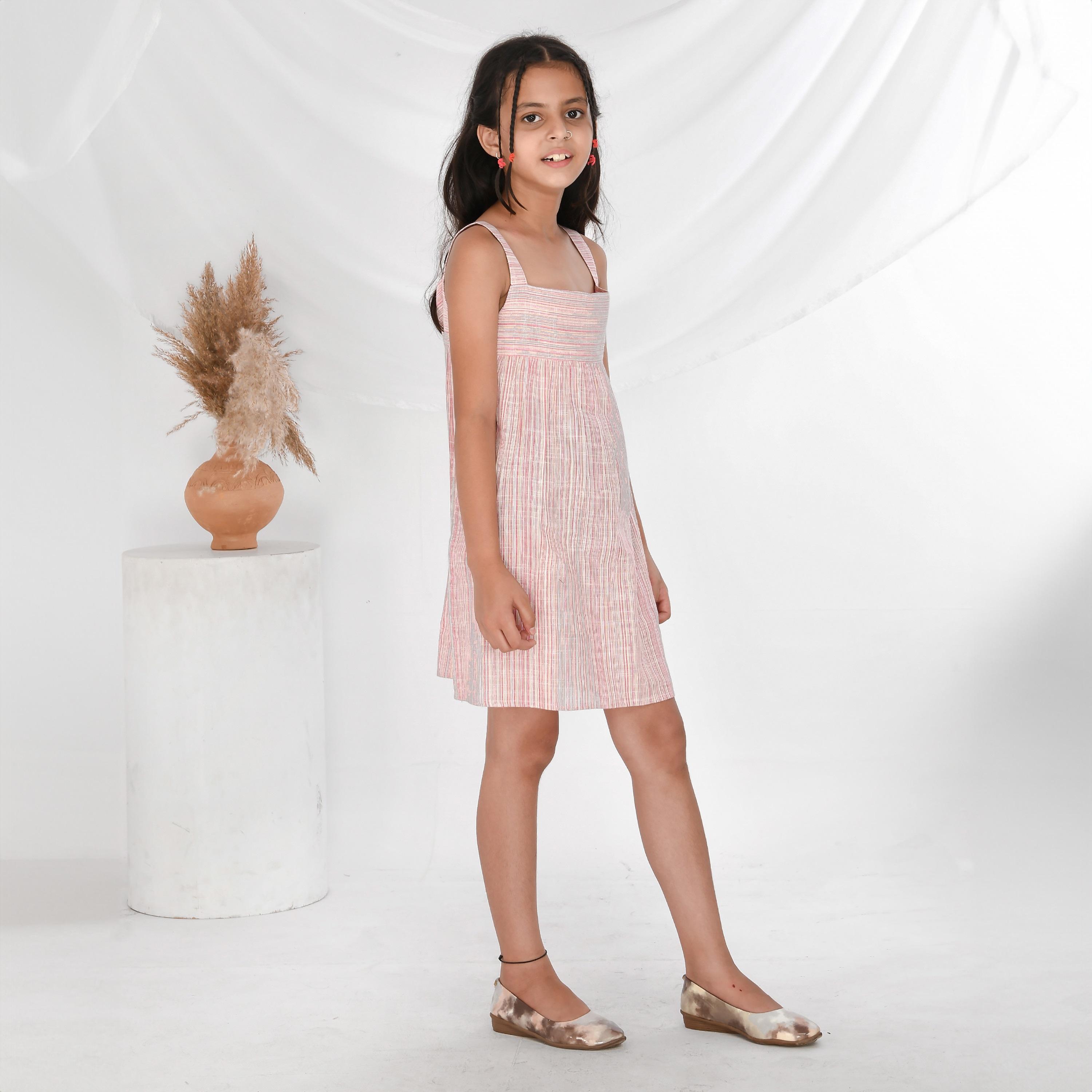 Babyqlo Striped Short Dress-girls-clothing-dressesandjumpsuits-image-4