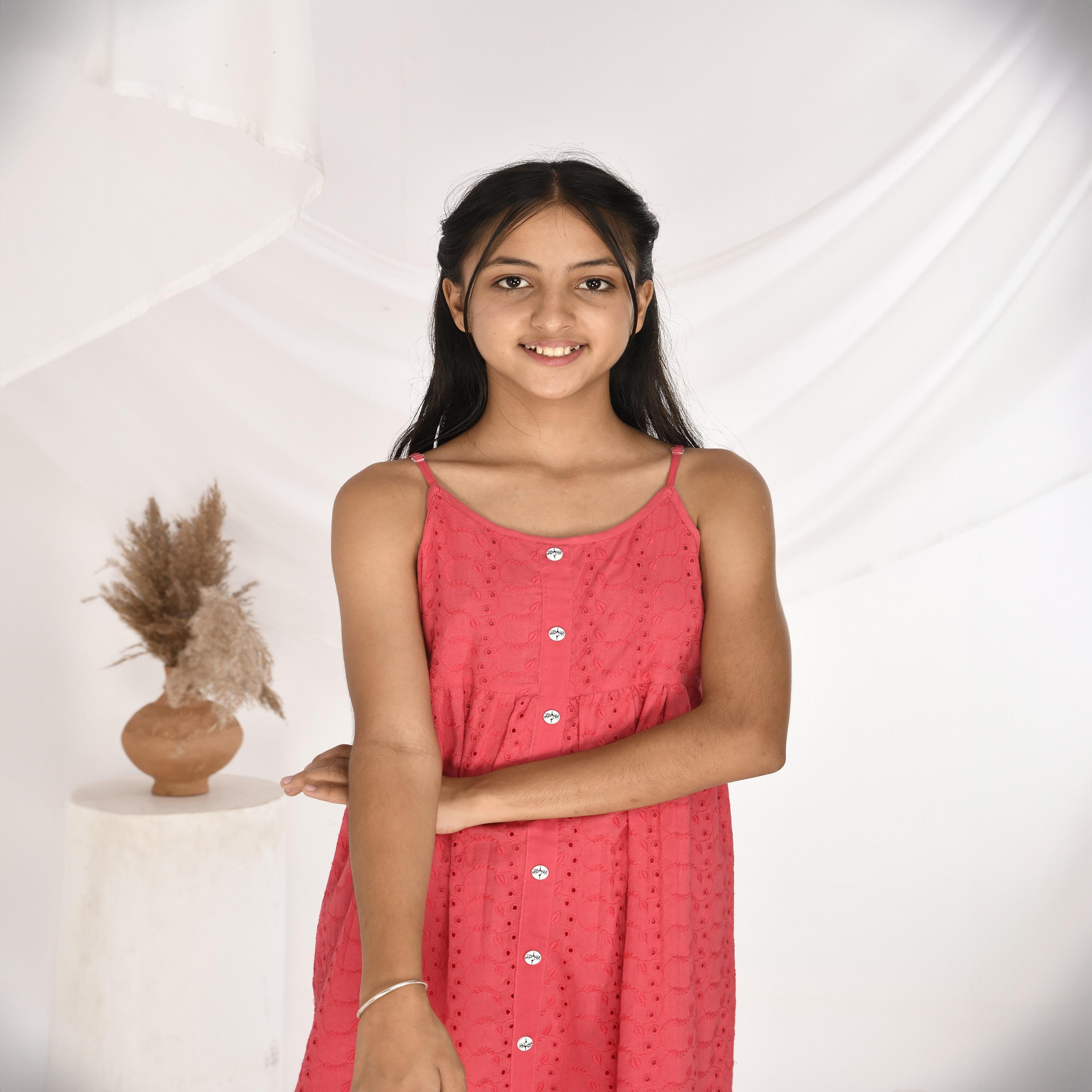  فستان بطول الركبة شيفلي السباغيتي  من بيبيكلو-girls-clothing-dressesandjumpsuits-image-4