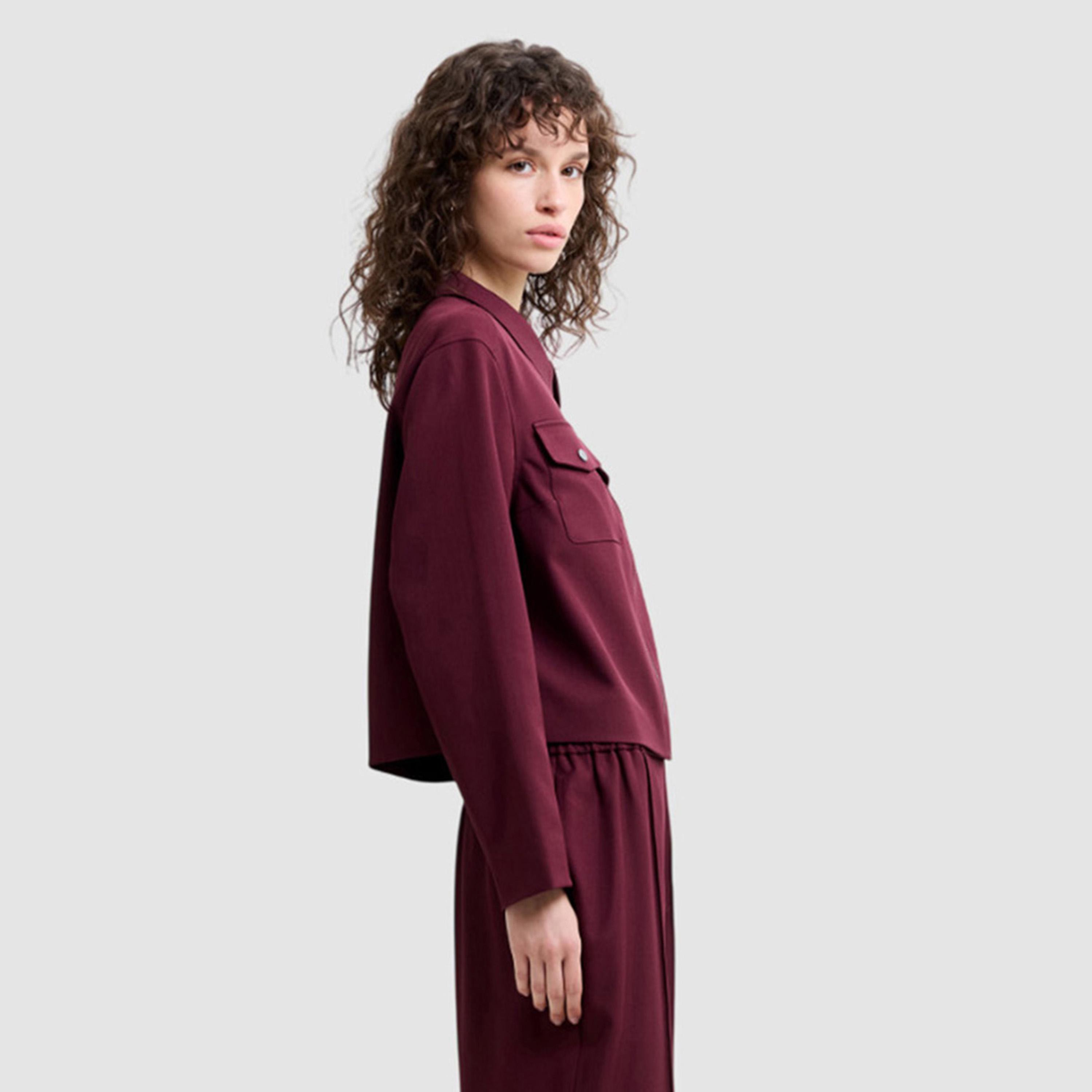 French Connection Red Collared Women's Jacket-women-winterwear-coatsandjackets-jackets-image-4