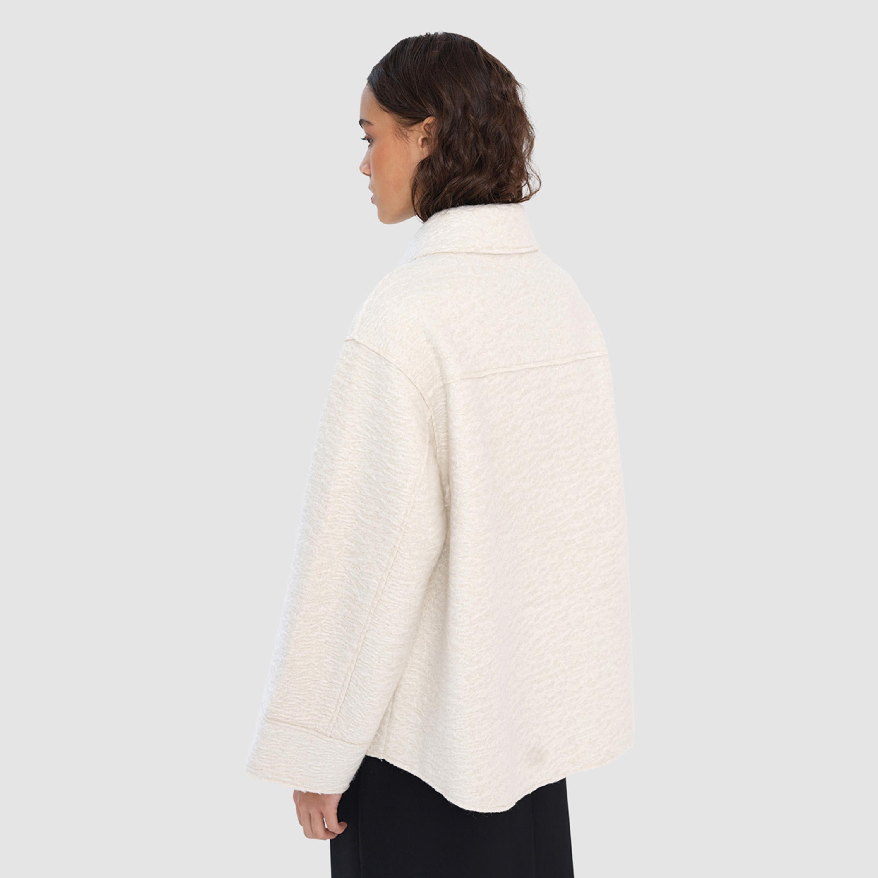 French Connection White Collared Women's Jacket-women-winterwear-coatsandjackets-jackets-image-3