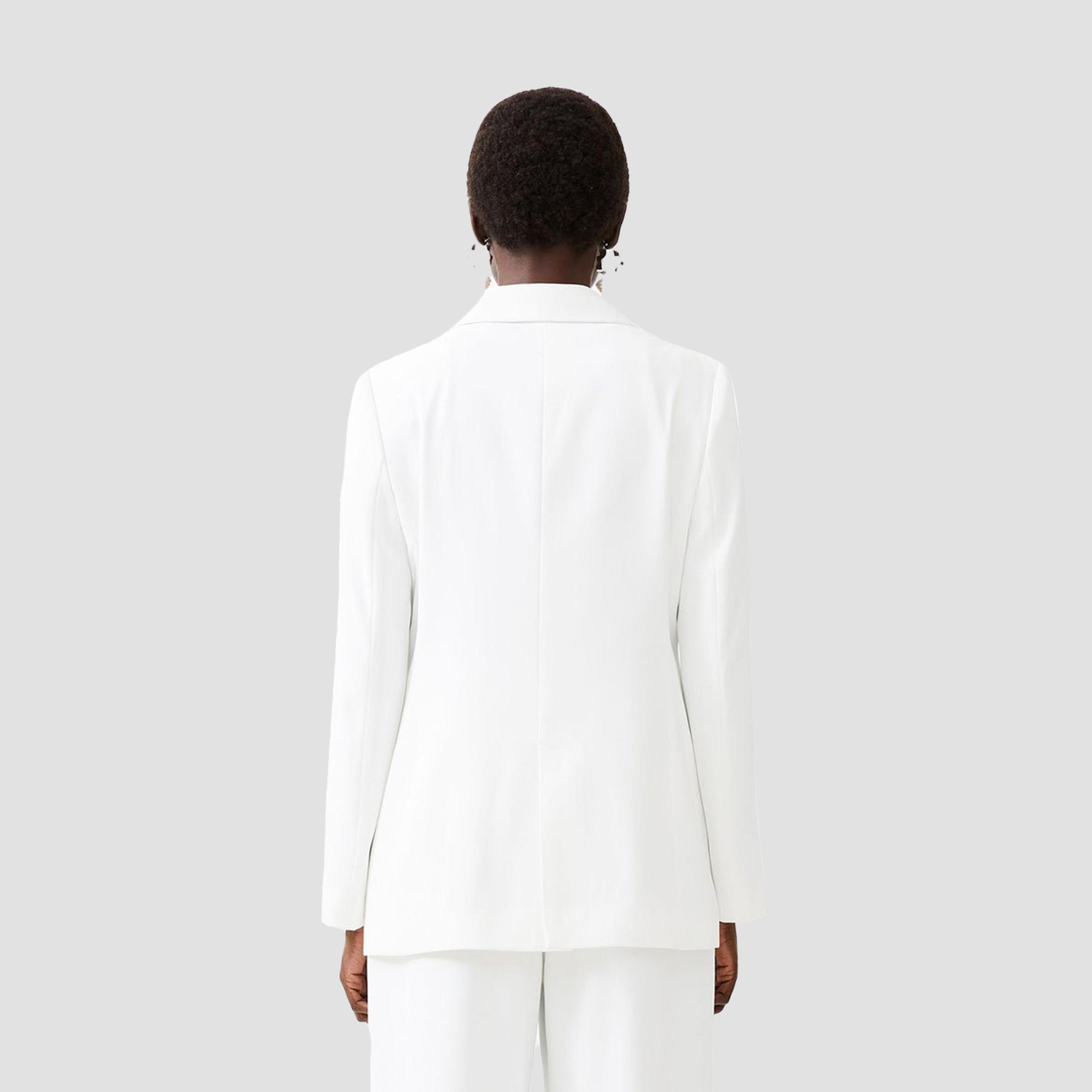 بليزر نسائي أبيض بياقة عريضة وصدر واحد من فرينش كونيكشن-women-clothing-coatsandjackets-blazers-image-3