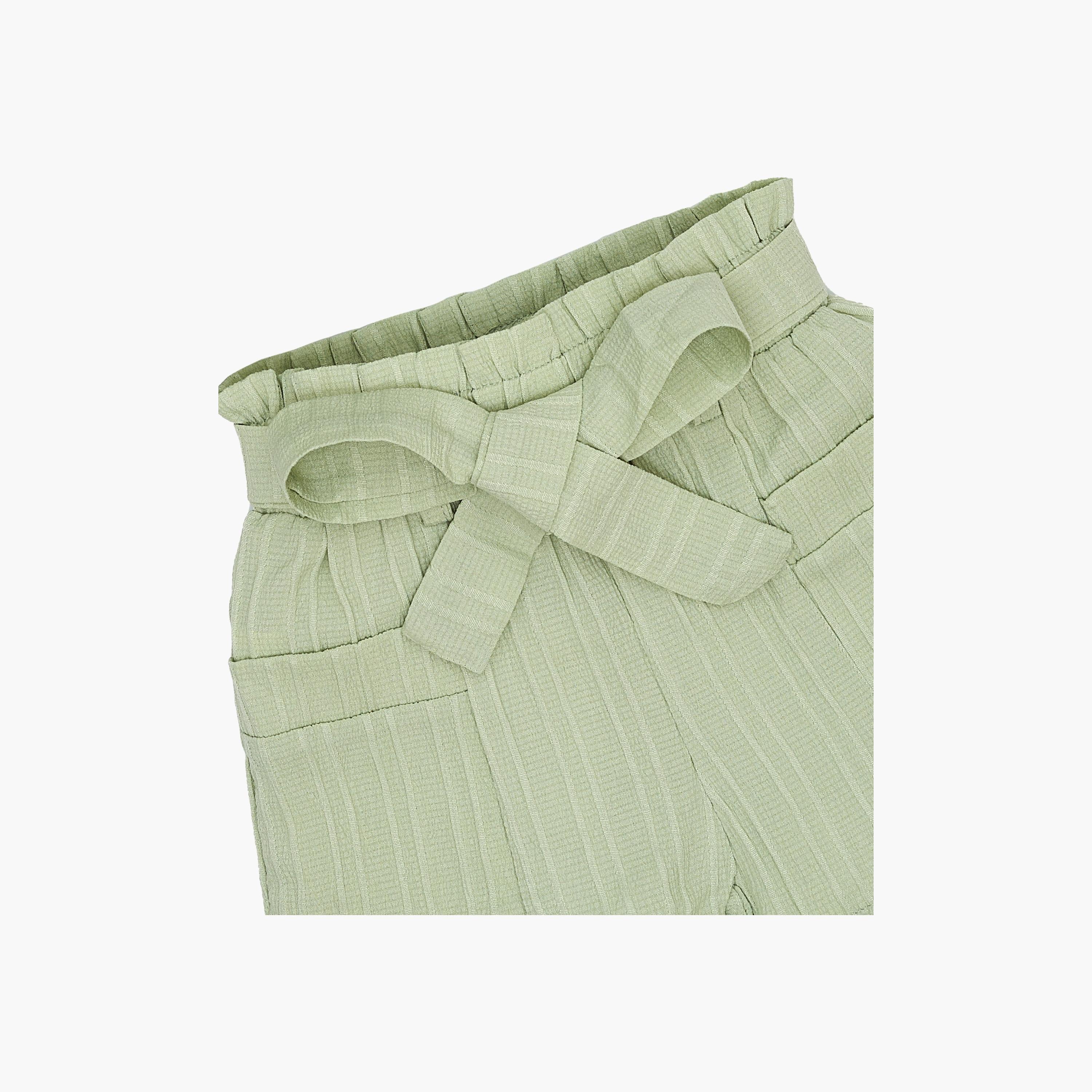 Babyqlo 3-Piece Striped Sleeveless Top, Shorts with Belt-baby-girls-clothing-setsandcoords-image-5