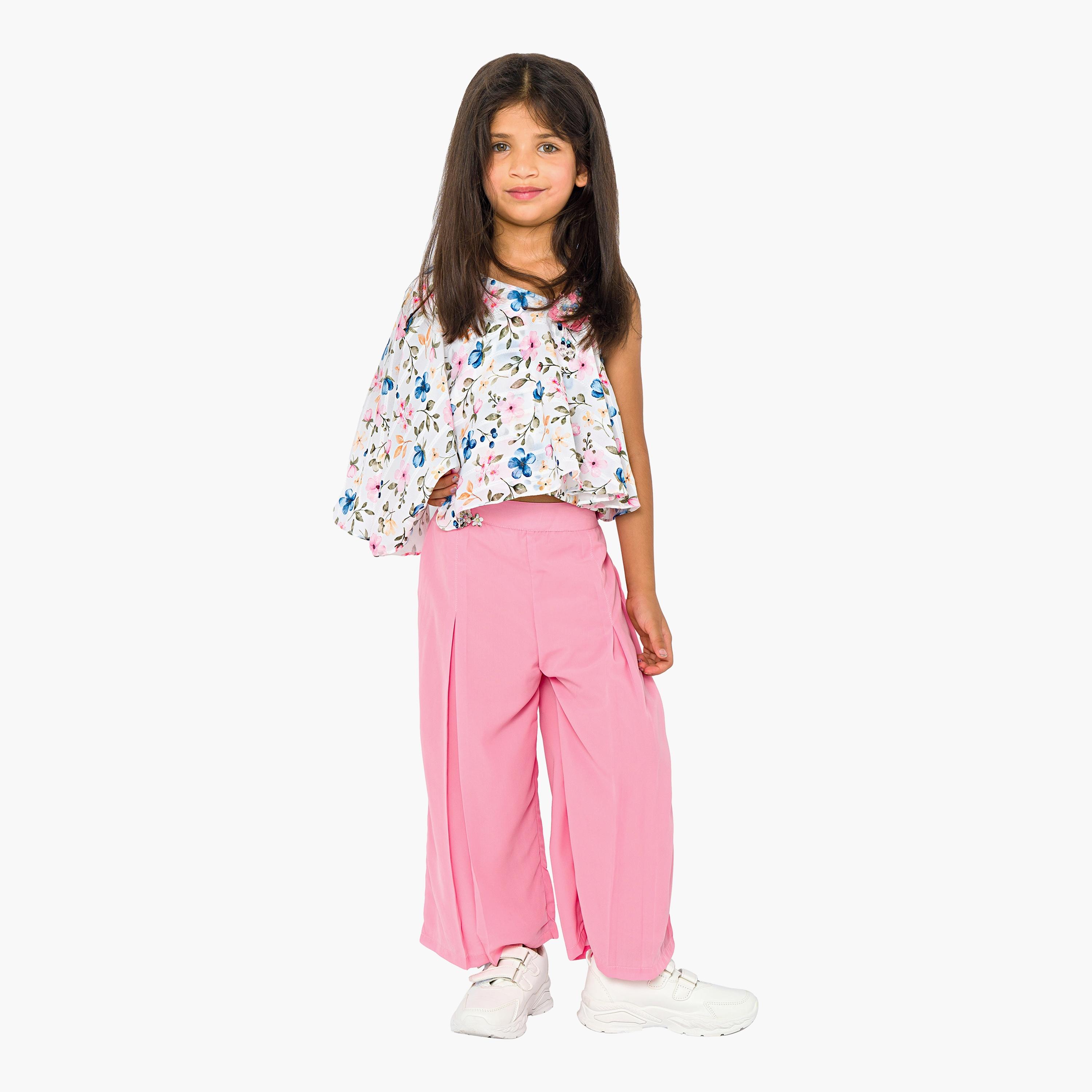 Babyqlo 2-Piece Printed Long Sleeves Top with Pants-baby-girls-clothing-setsandcoords-image-1