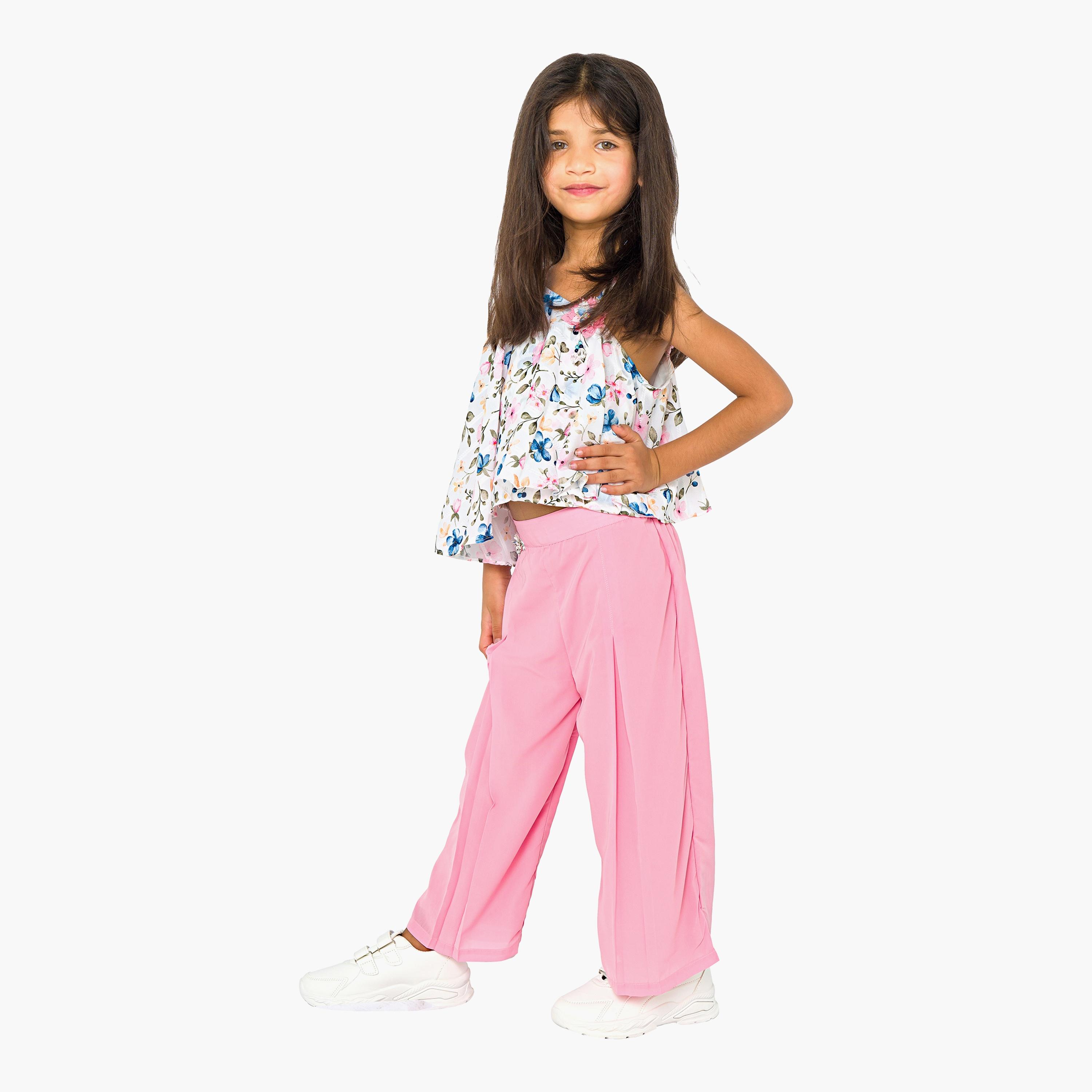 Babyqlo 2-Piece Printed Long Sleeves Top with Pants-baby-girls-clothing-setsandcoords-image-4