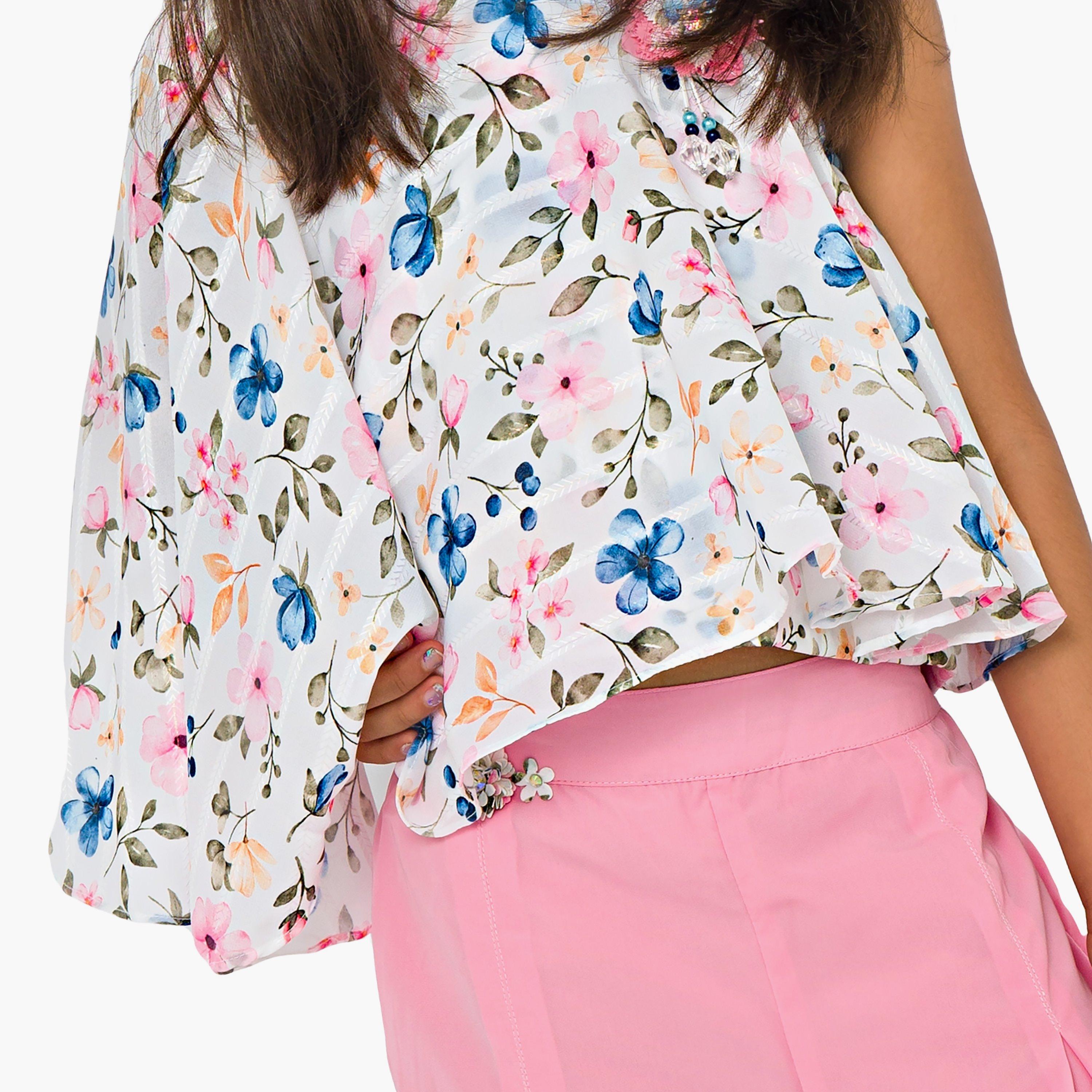 Babyqlo 2-Piece Printed Long Sleeves Top with Pants-baby-girls-clothing-setsandcoords-image-5