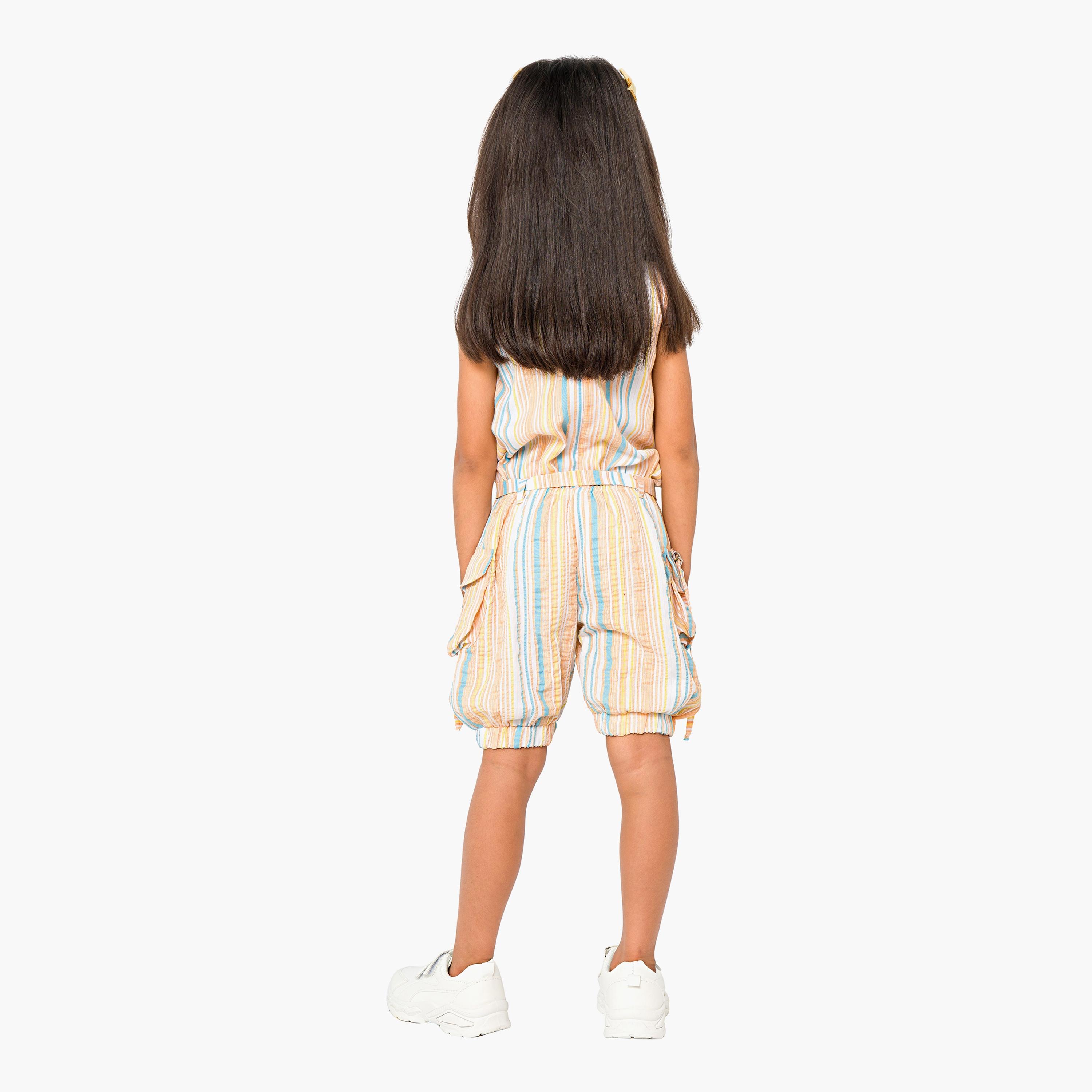 Babyqlo Striped Sleeveless Jumpsuits-girls-clothing-dressesandjumpsuits-image-2