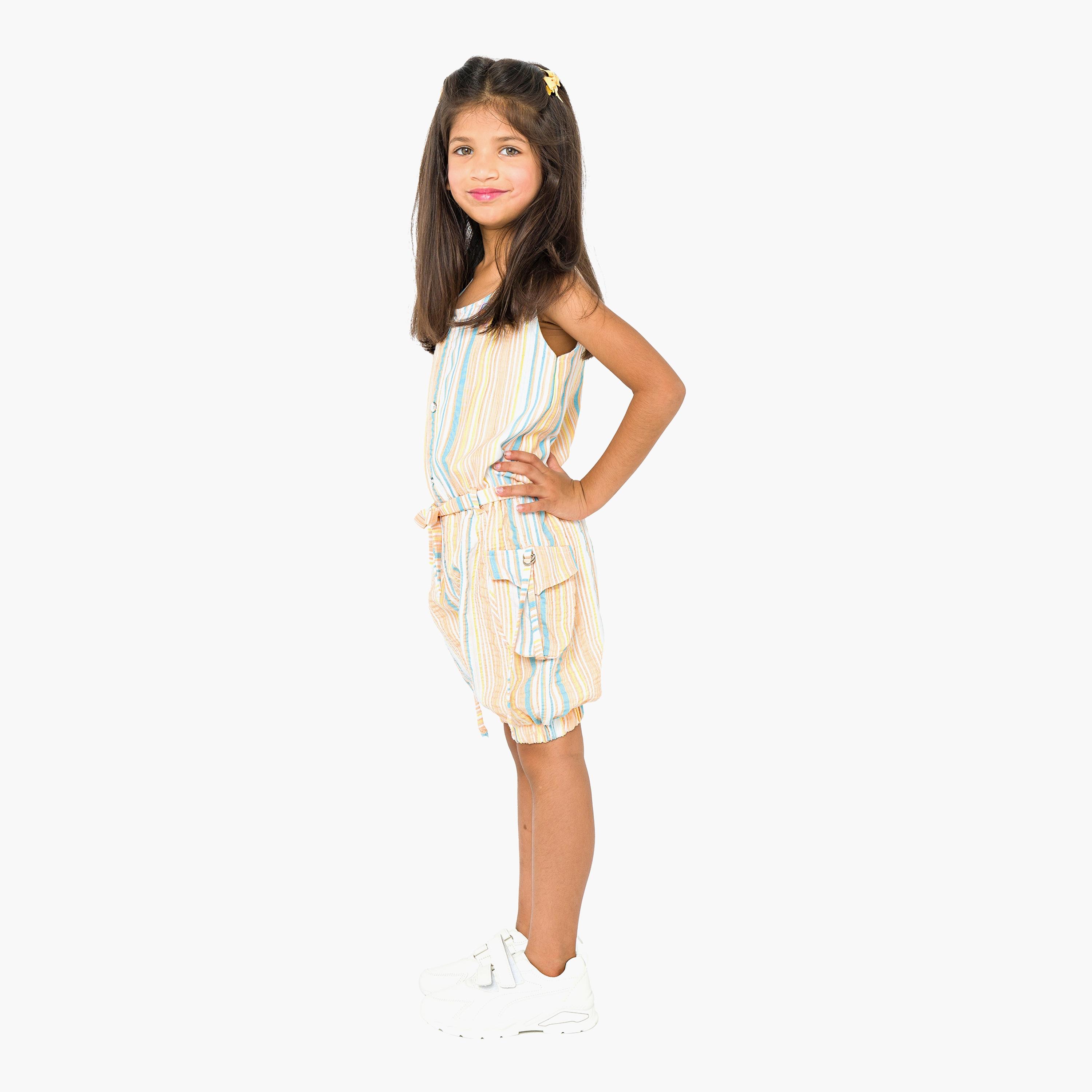 Babyqlo Striped Sleeveless Jumpsuits-girls-clothing-dressesandjumpsuits-image-3