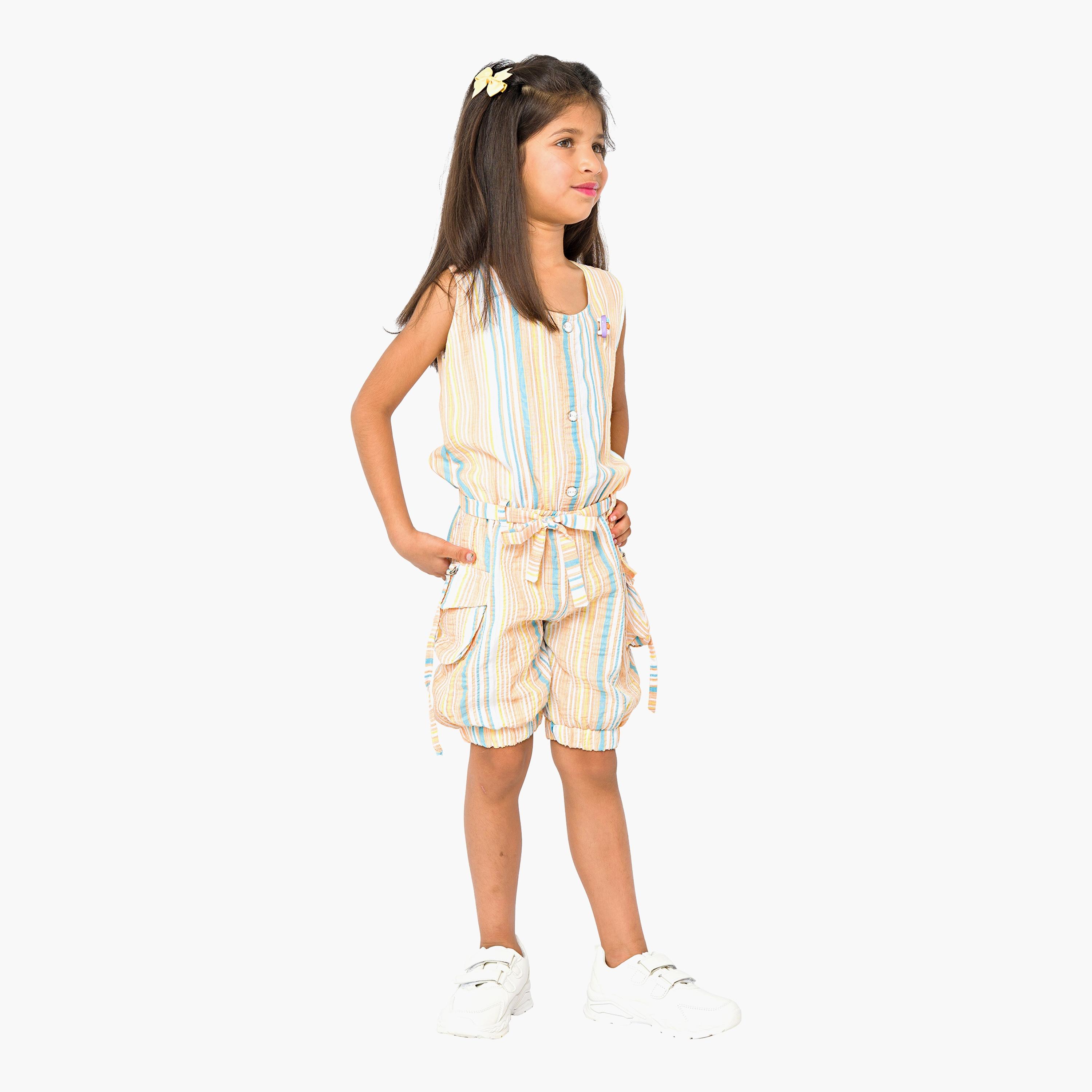 Babyqlo Striped Sleeveless Jumpsuits-girls-clothing-dressesandjumpsuits-image-4