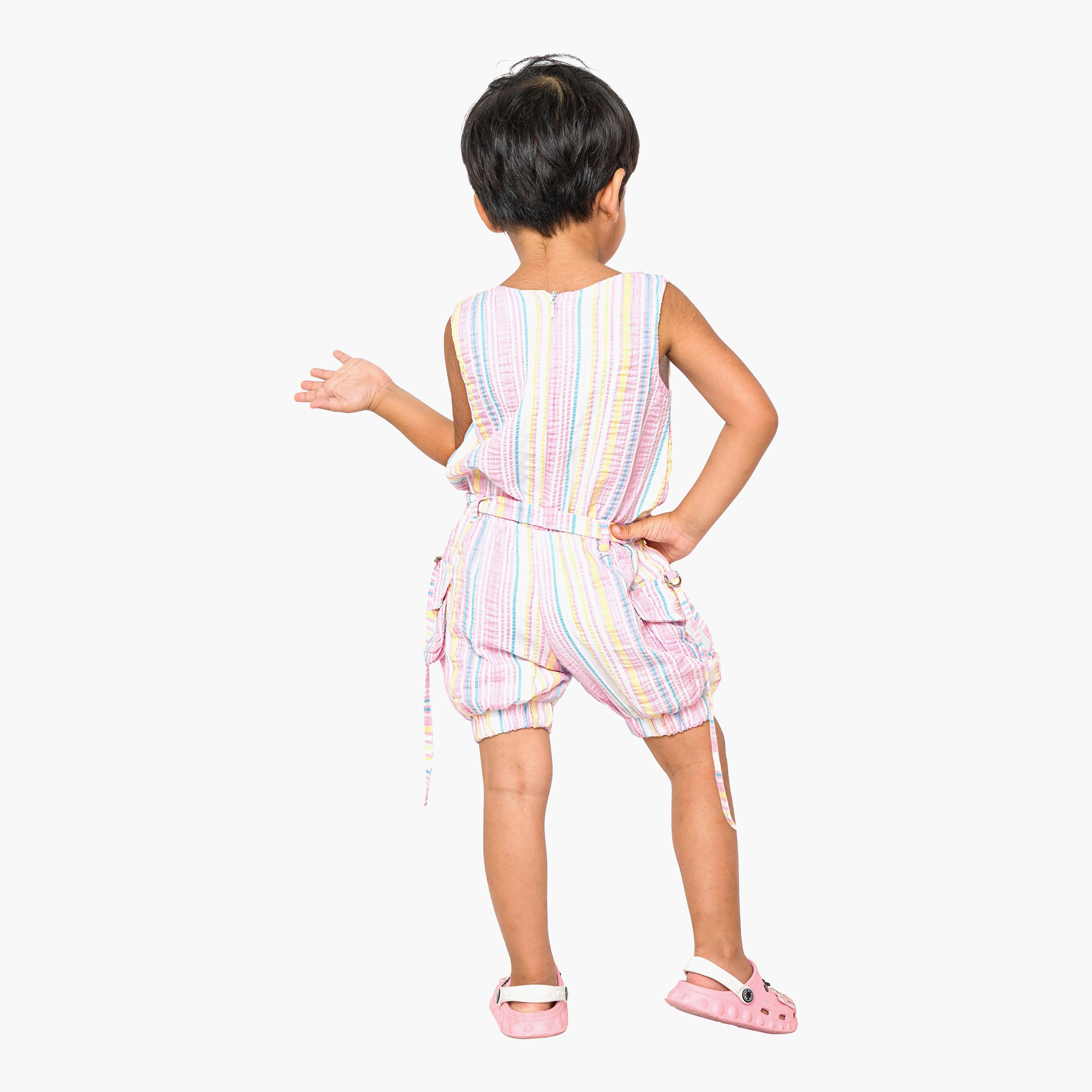 Babyqlo Striped Sleeveless Jumpsuits-girls-clothing-dressesandjumpsuits-image-2