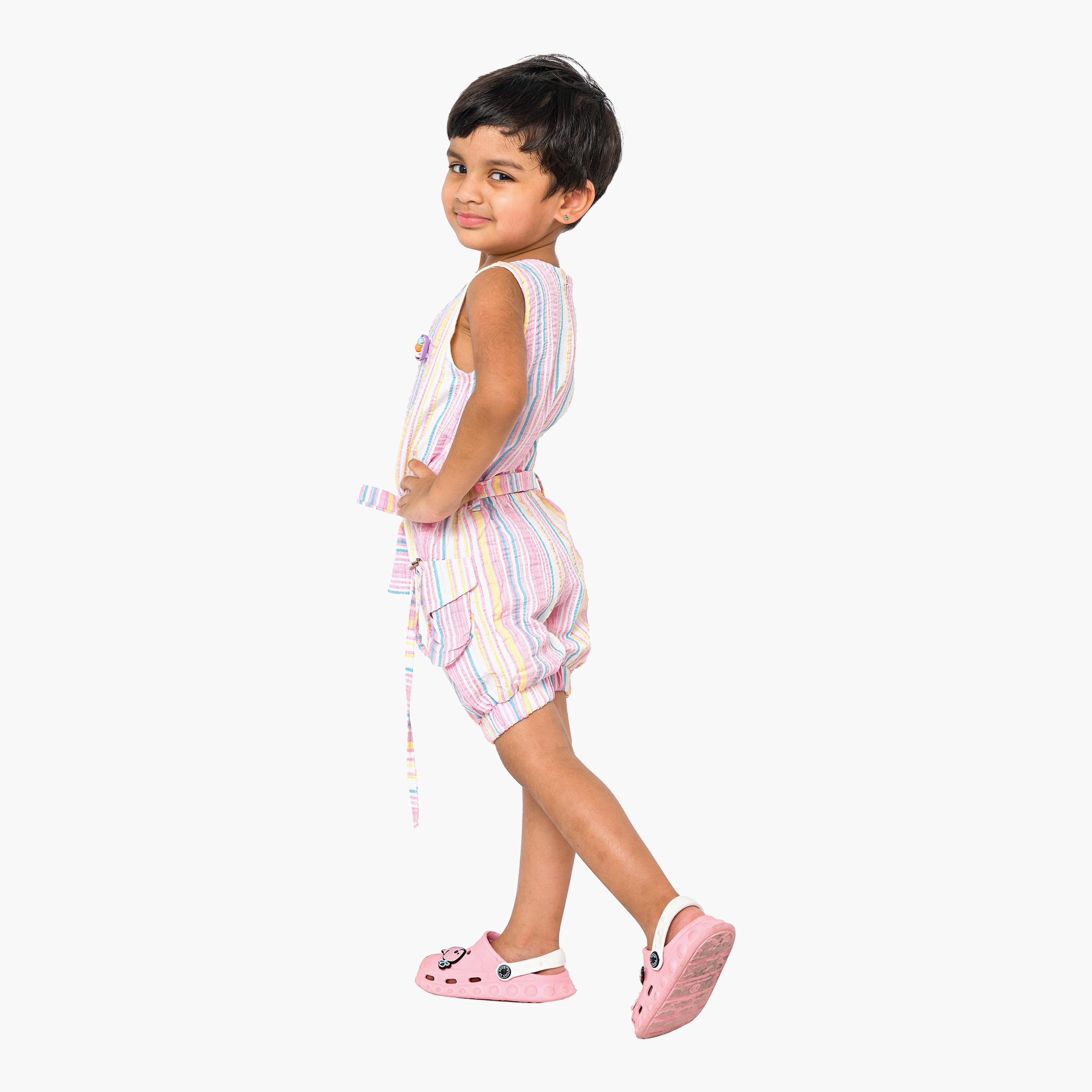 Babyqlo Striped Sleeveless Jumpsuits-girls-clothing-dressesandjumpsuits-image-3