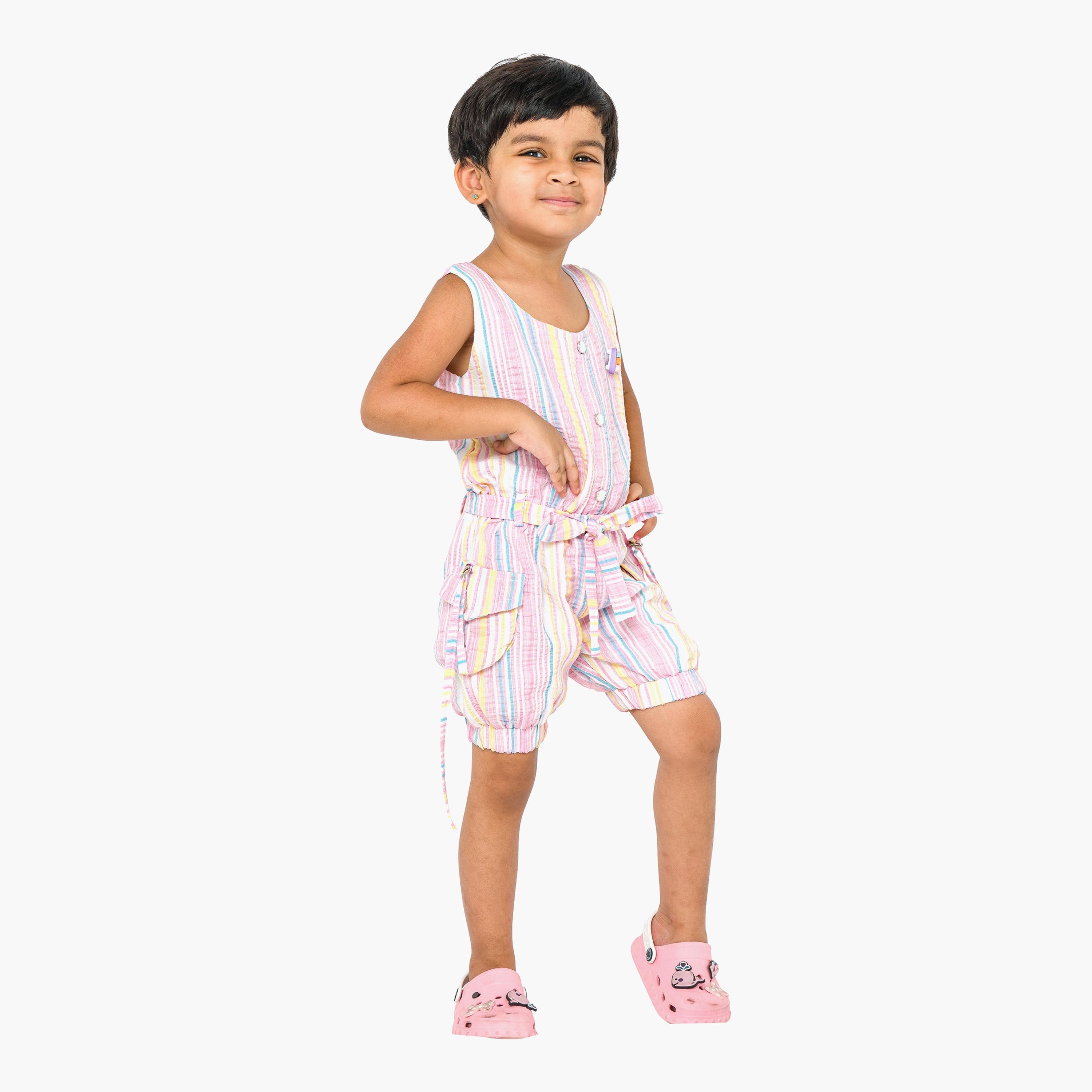 Babyqlo Striped Sleeveless Jumpsuits-girls-clothing-dressesandjumpsuits-image-4