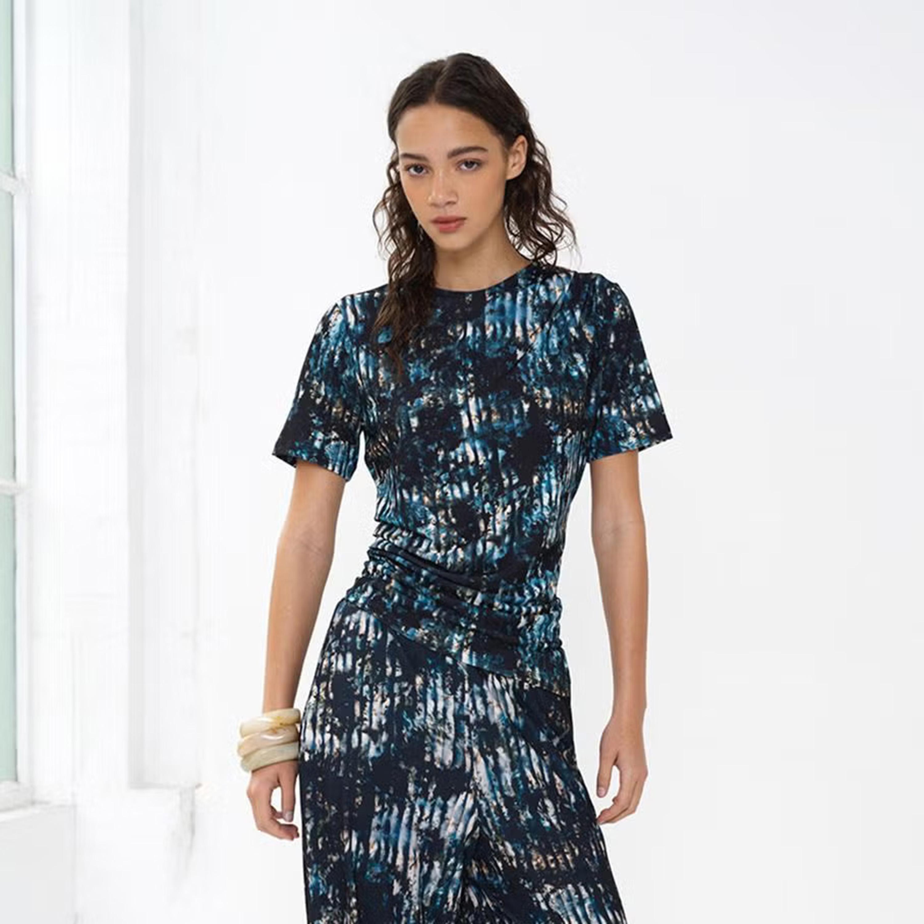 French Connection Black Abstract Print Women's Top-women-clothing-shirtsandblouses-blouses-image-4