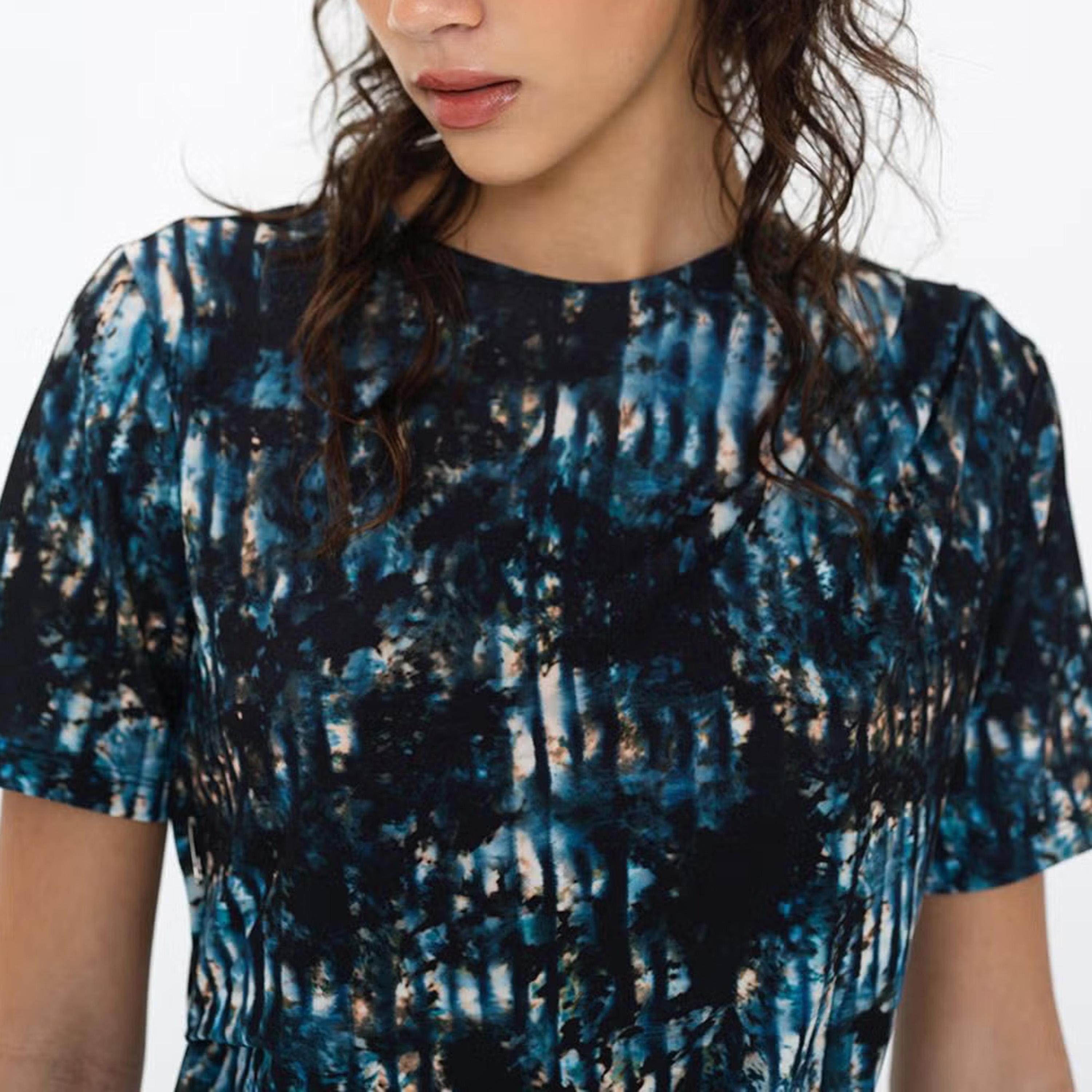 French Connection Black Abstract Print Women's Top-women-clothing-shirtsandblouses-blouses-image-7