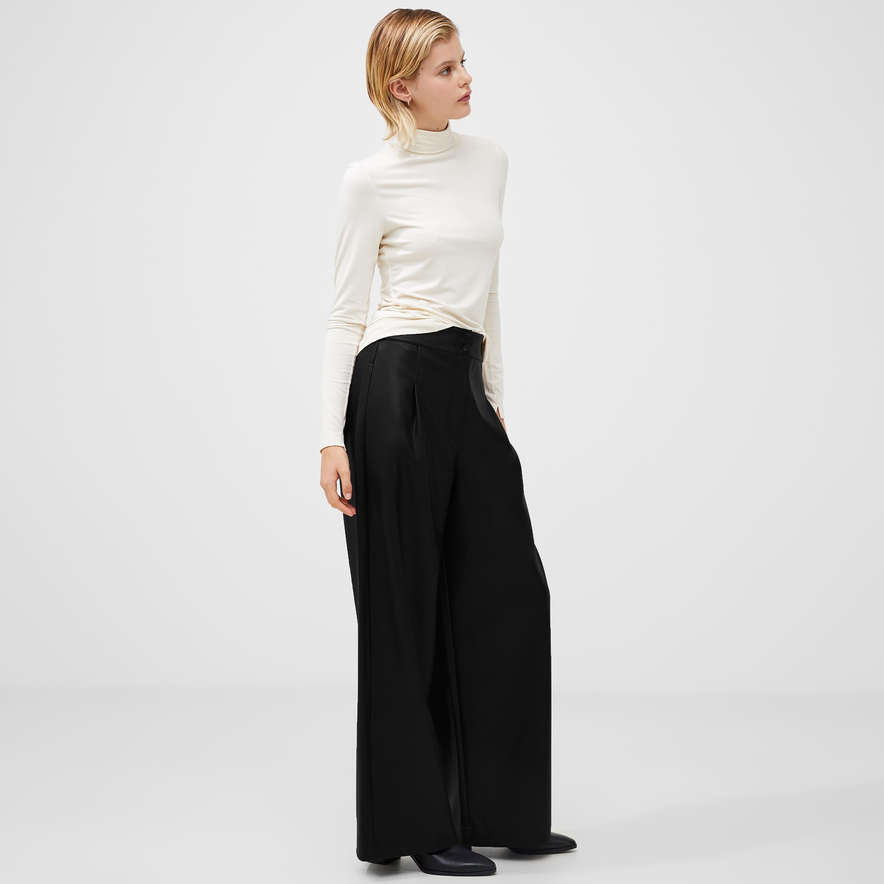 French Connection White Turtle Neck Women's Top-women-clothing-shirtsandblouses-blouses-image-2