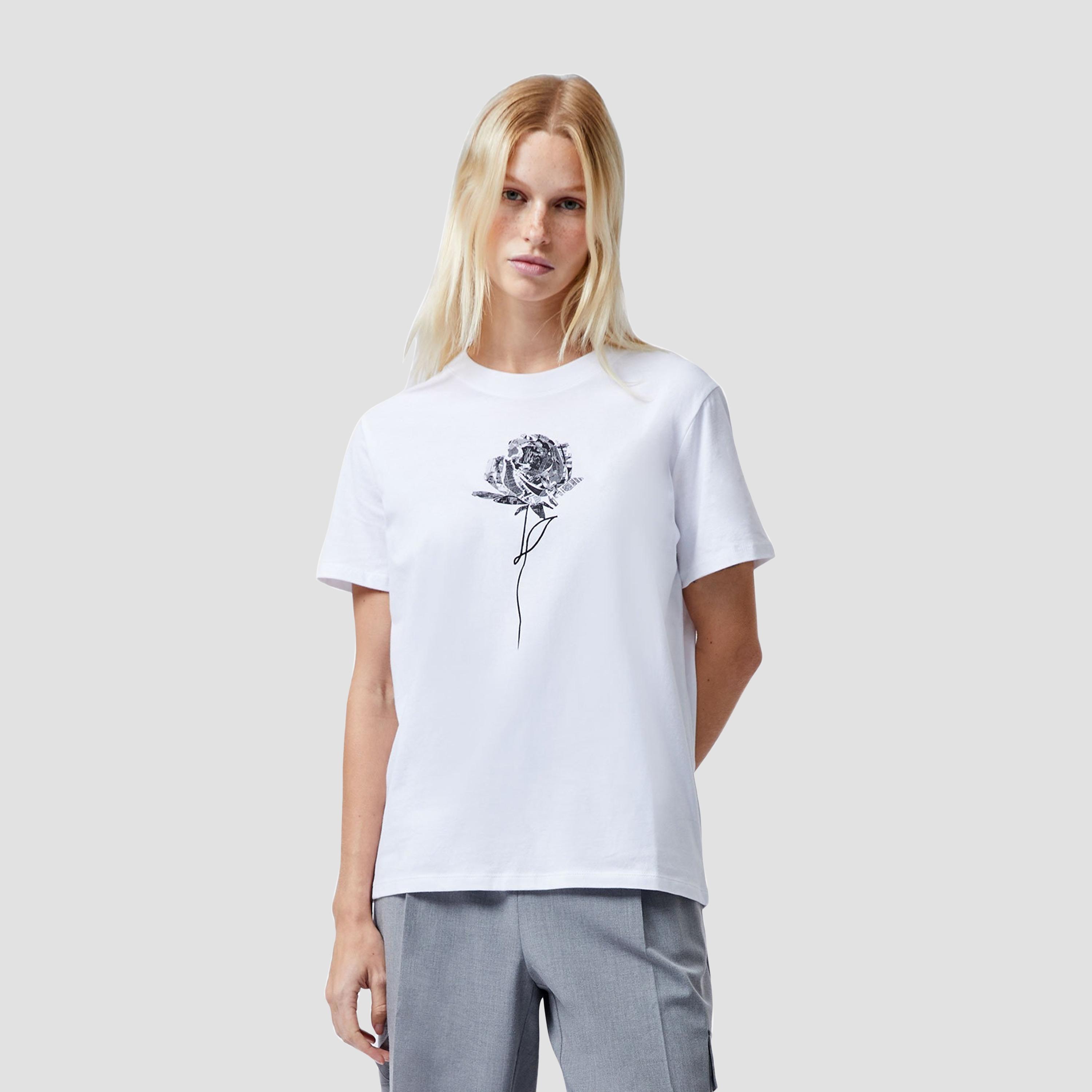 French Connection White Graphic Print Cotton Women's T-Shirt-women-clothing-tshirts-image-1