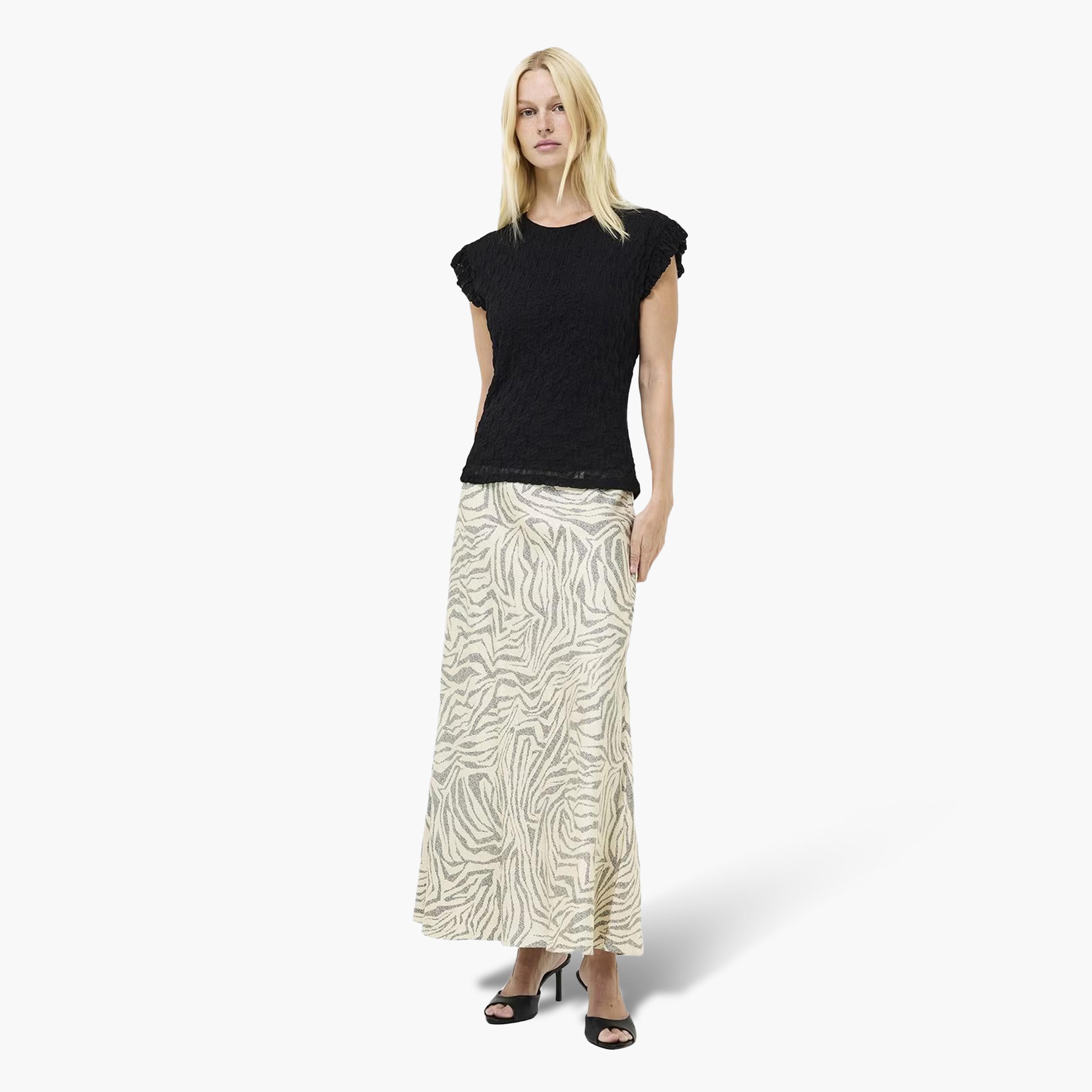 French Connection Black Textured Women's Top-women-clothing-shirtsandblouses-blouses-image-2