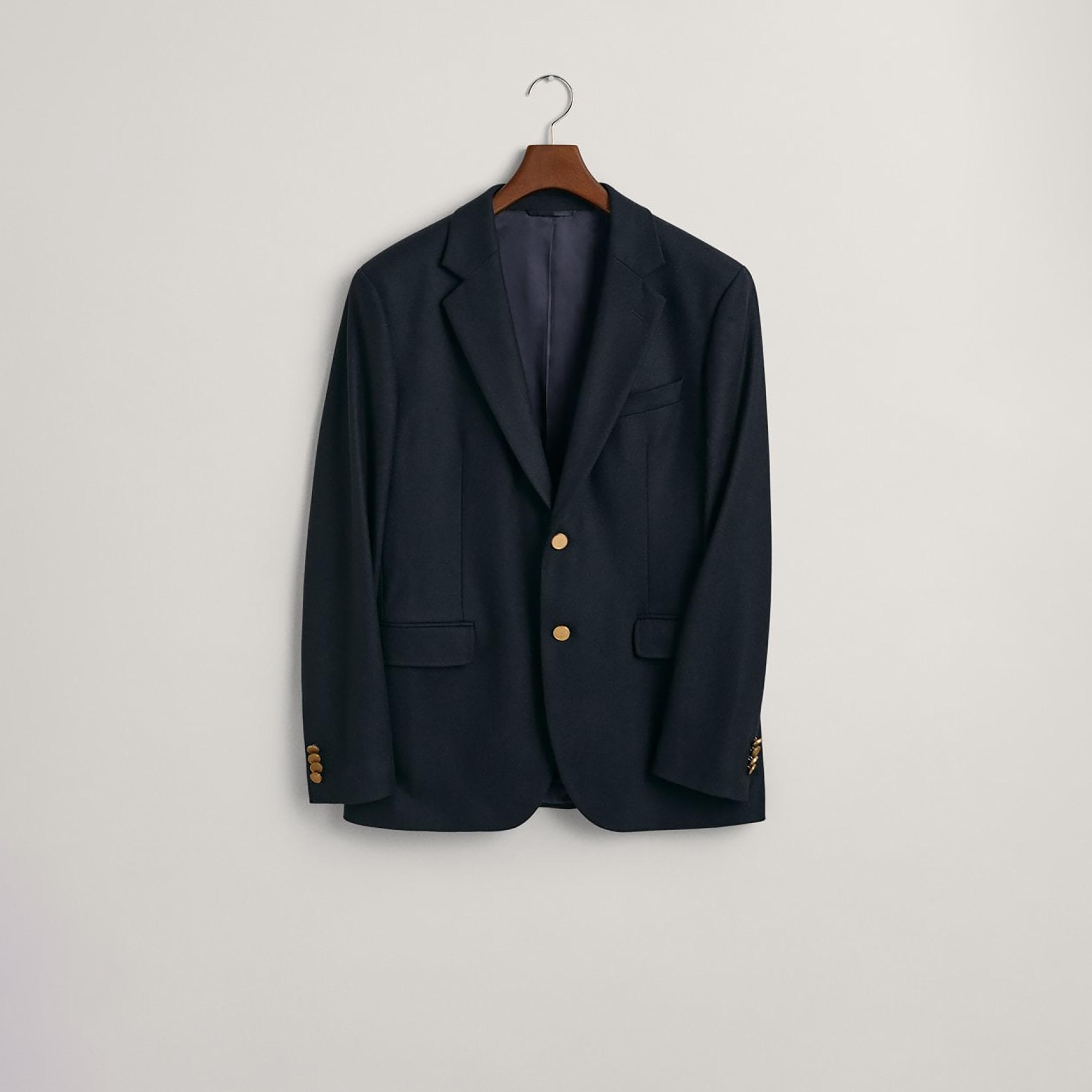 Gant Plain Notch Lapel Blazer-men-winterwear-jacketsandblazers-image-2