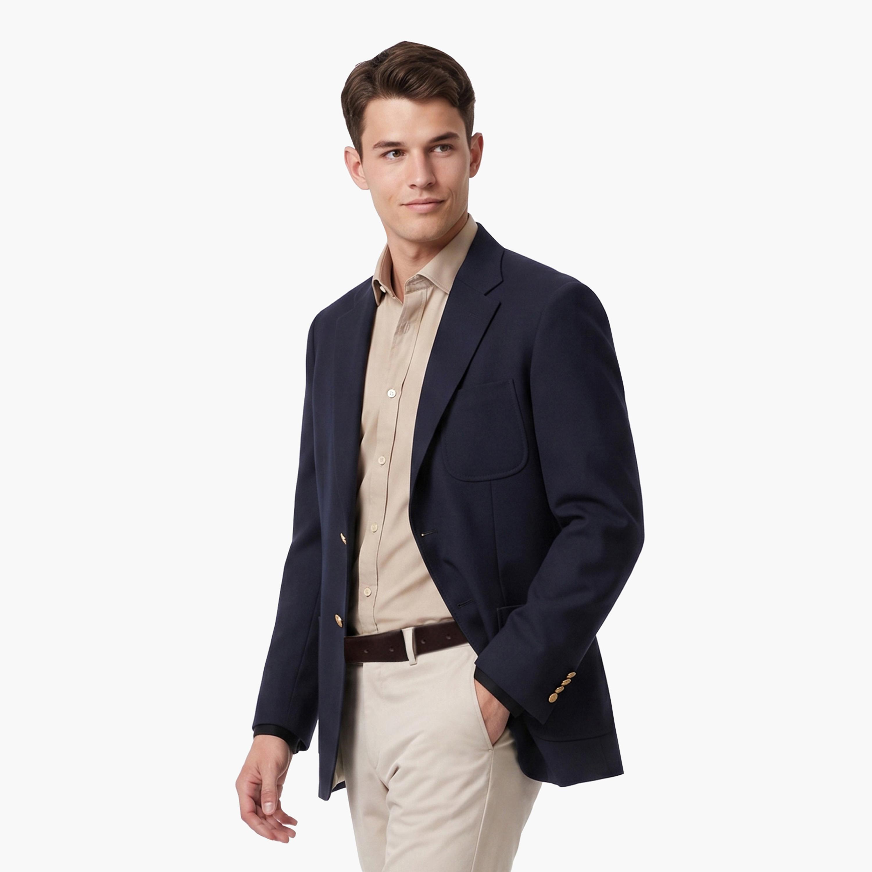 Gant Plain Lapel Collar Long Sleeves Men's Blazer-men-clothing-jacketsandblazers-blazers-image-4