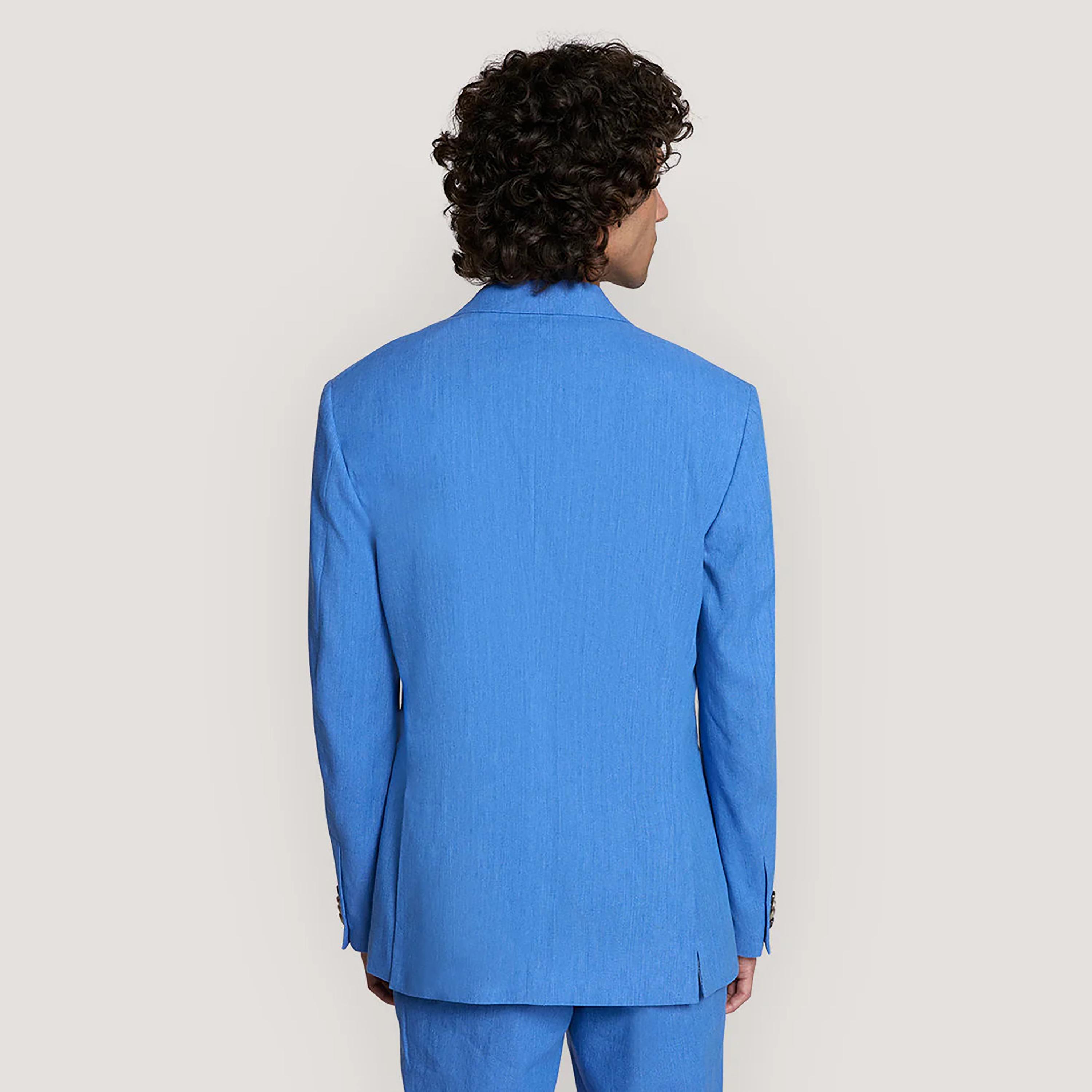 Gant Plain Linen Lapel Collar Long Sleeves Men's Blazer-men-clothing-jacketsandblazers-blazers-image-4